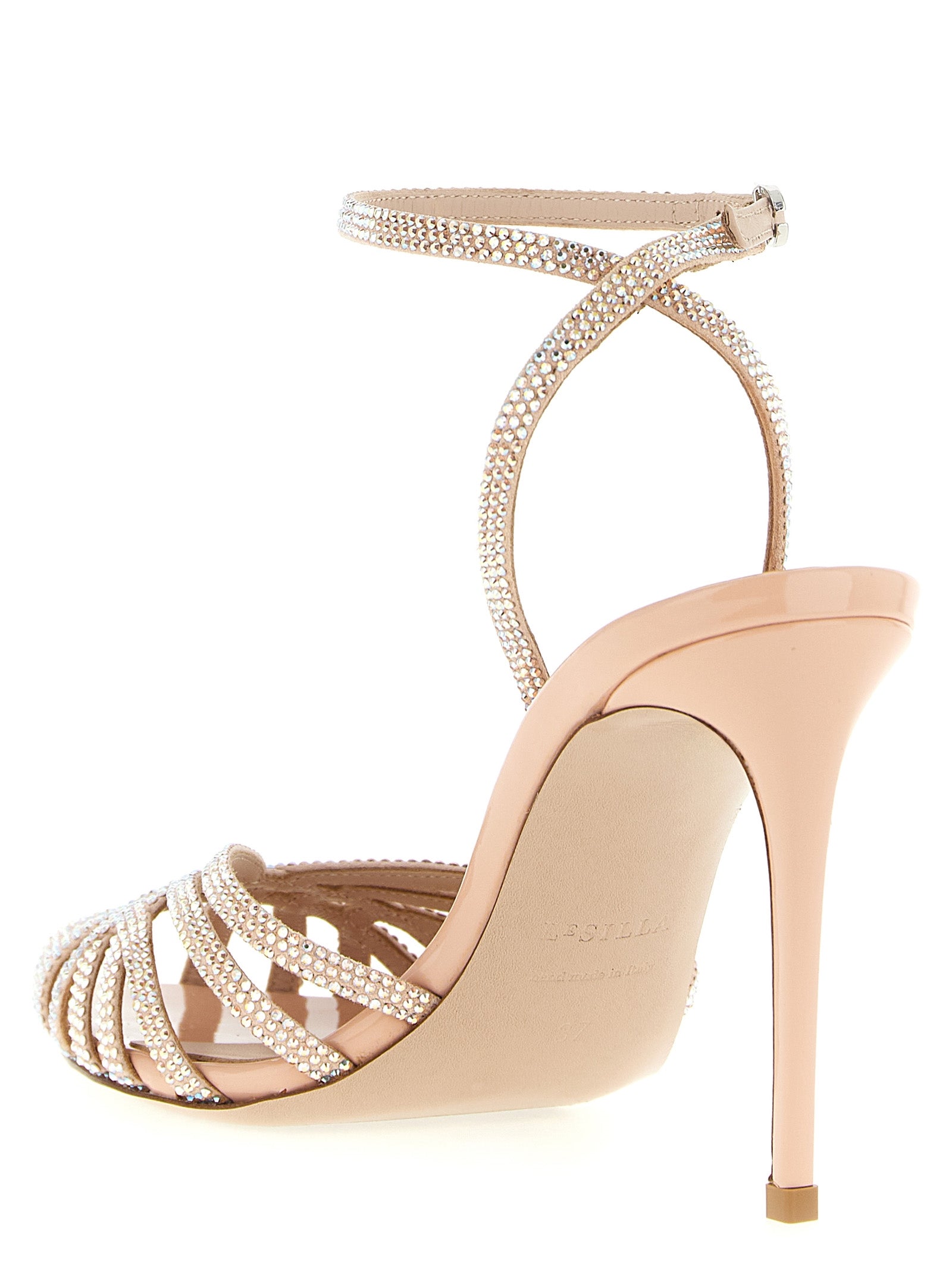 LE SILLA Multicolor Goatskin Stiletto Heel Women's Sandals
