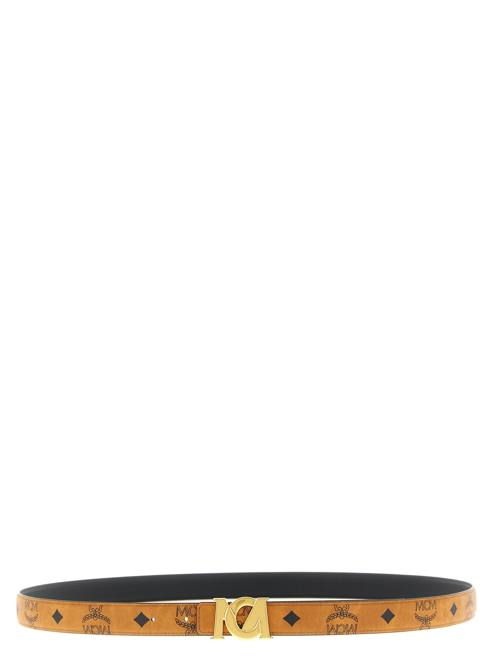 MCM Brown Polyethylene Regular Women's Belt