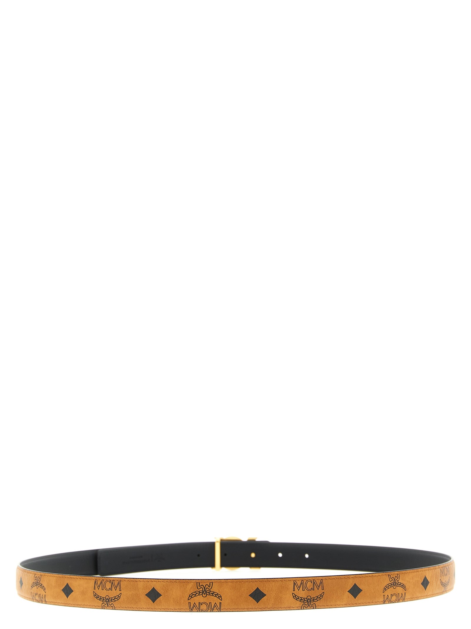 MCM Brown Polyethylene Regular Women's Belt