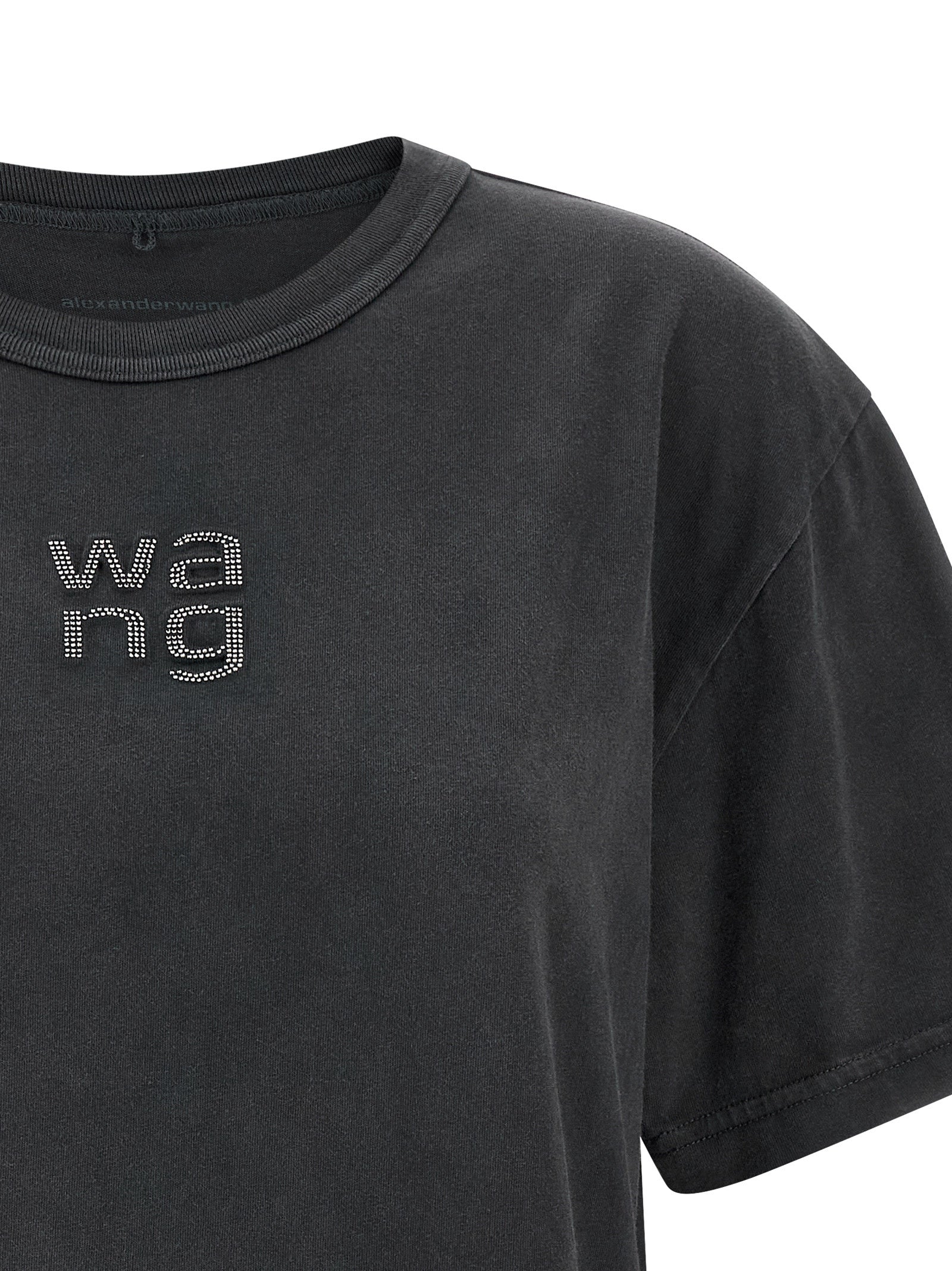 T BY ALEXANDER WANG Black Cotton Women's T-Shirt
