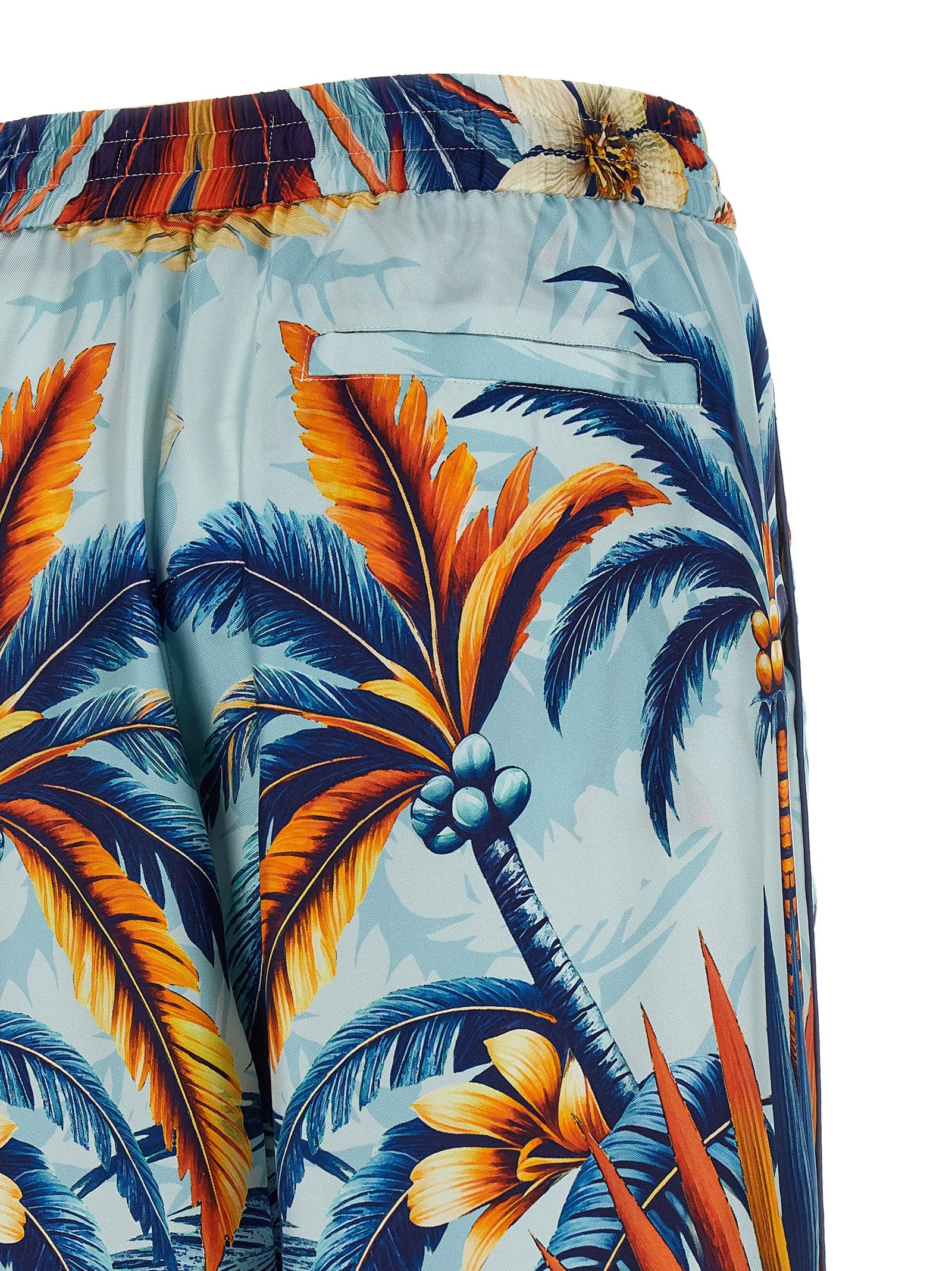 F.R.S. - FOR RESTLESS SLEEPERS Blue Silk Casual Women's Pants