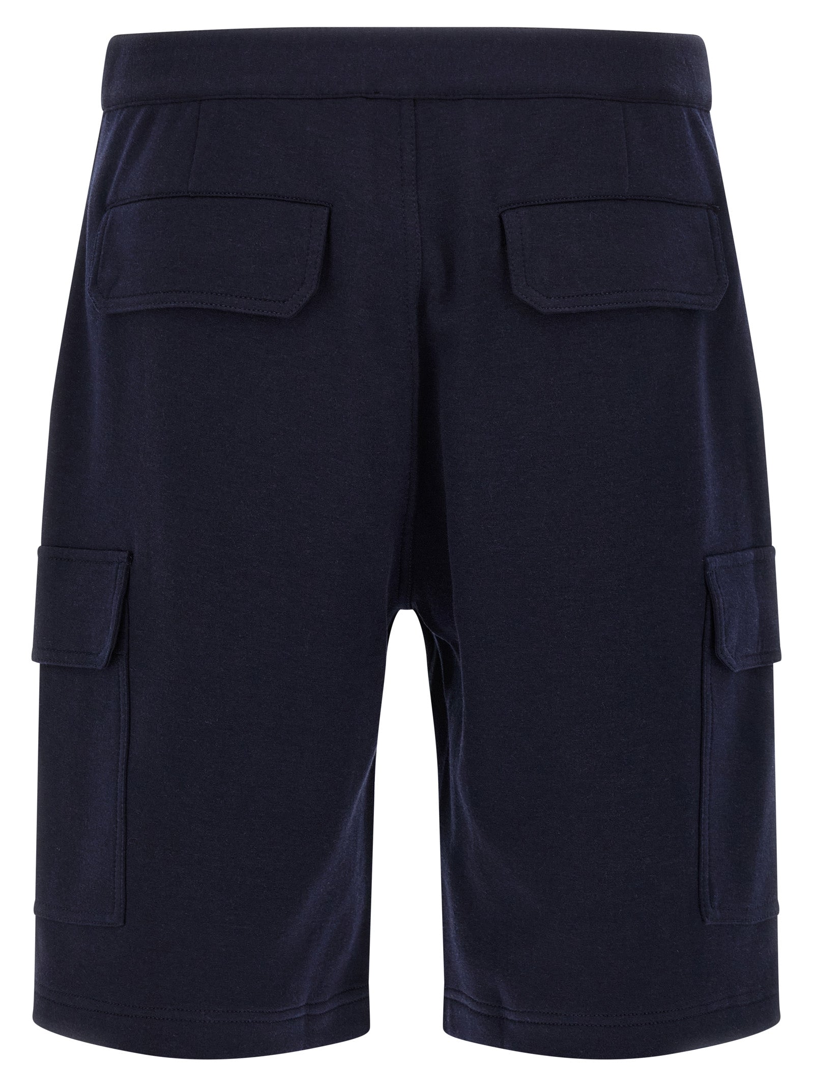 Brunello Cucinelli Blue Cotton Bermuda Men's Shorts