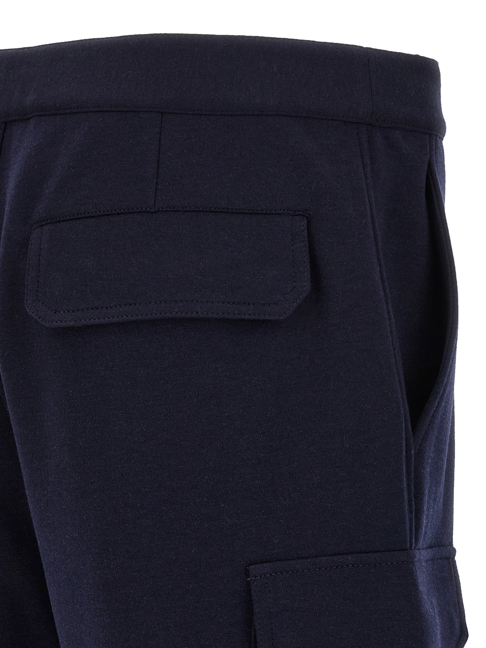 Brunello Cucinelli Blue Cotton Bermuda Men's Shorts