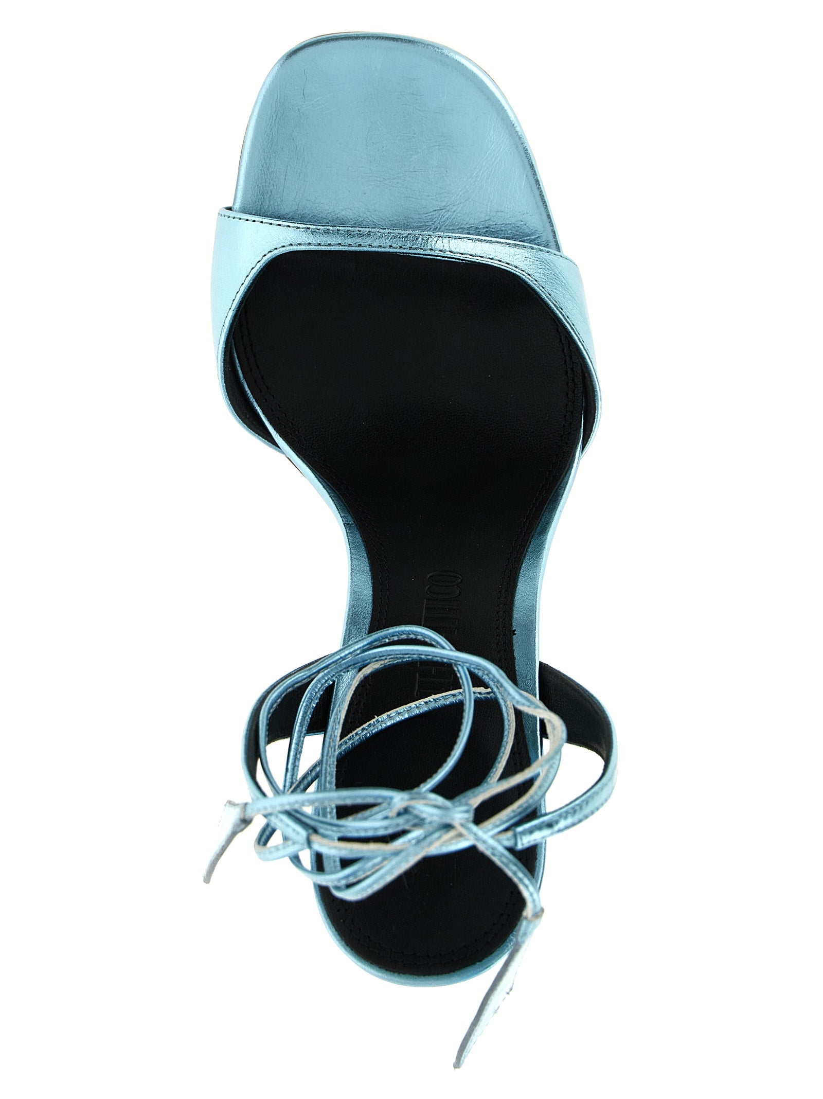 The Attico Blue Calfskin Stiletto Heel Women's Sandals