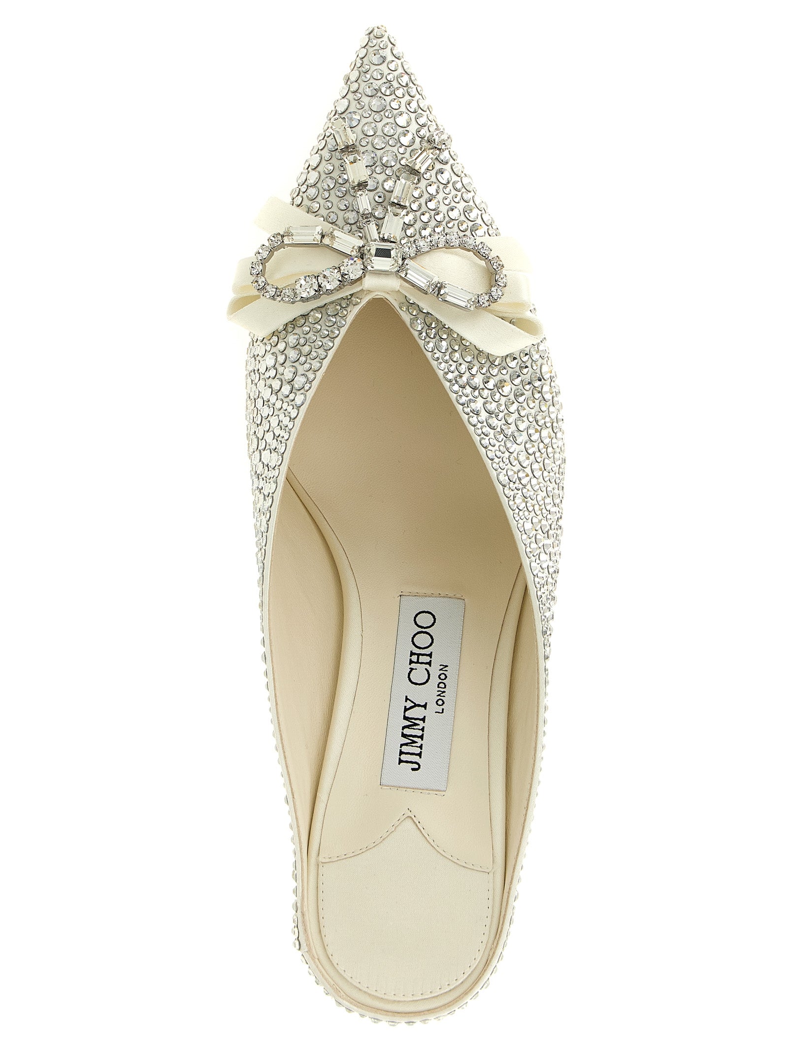 Jimmy Choo Silver Tencel Mid Heel Women's Pumps