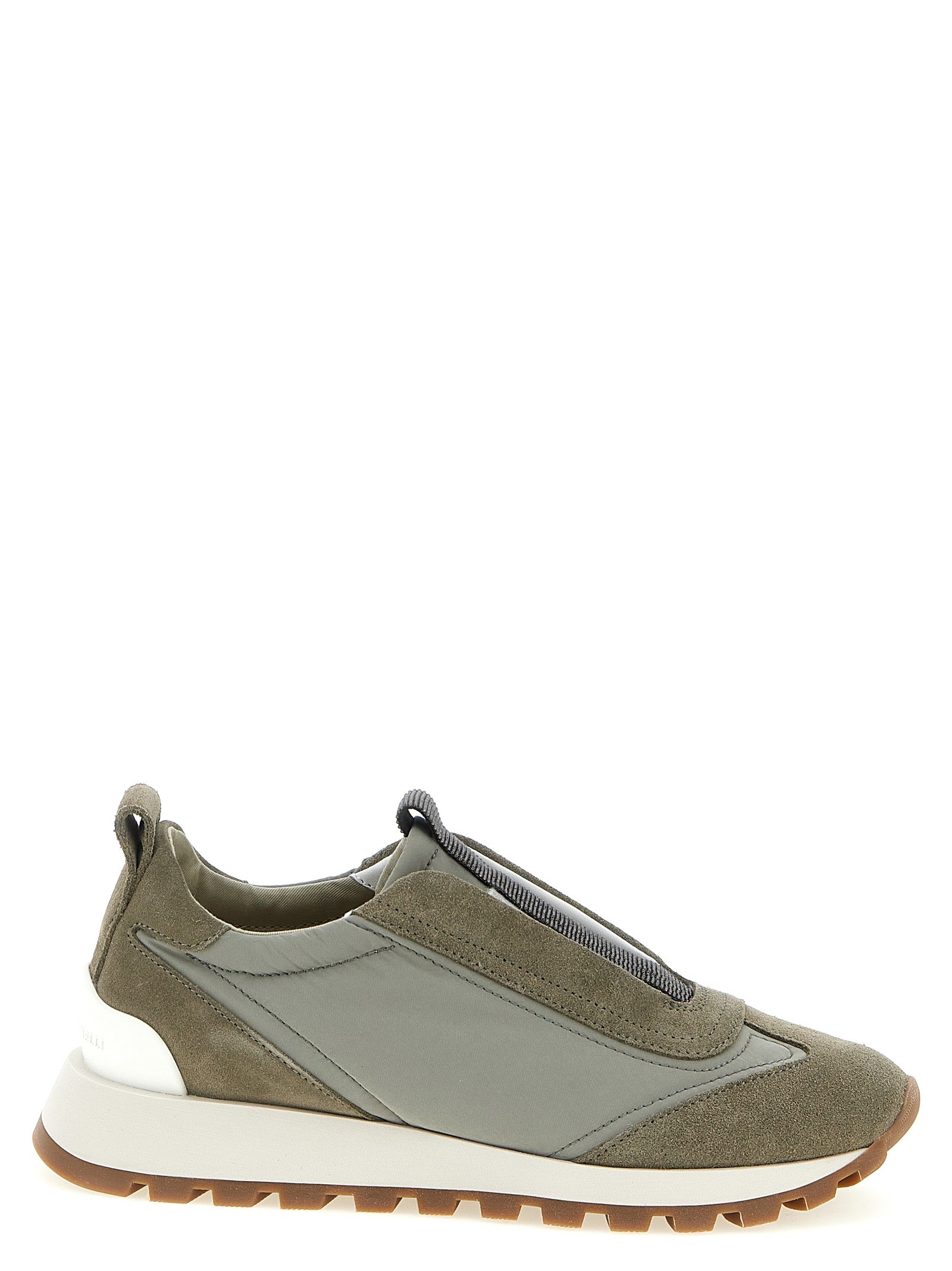 Brunello Cucinelli Bicolor Polyester Athletic Women's Sneakers