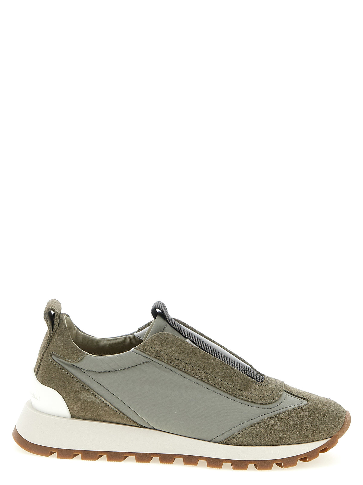 Brunello Cucinelli Bicolor Polyester Athletic Women's Sneakers