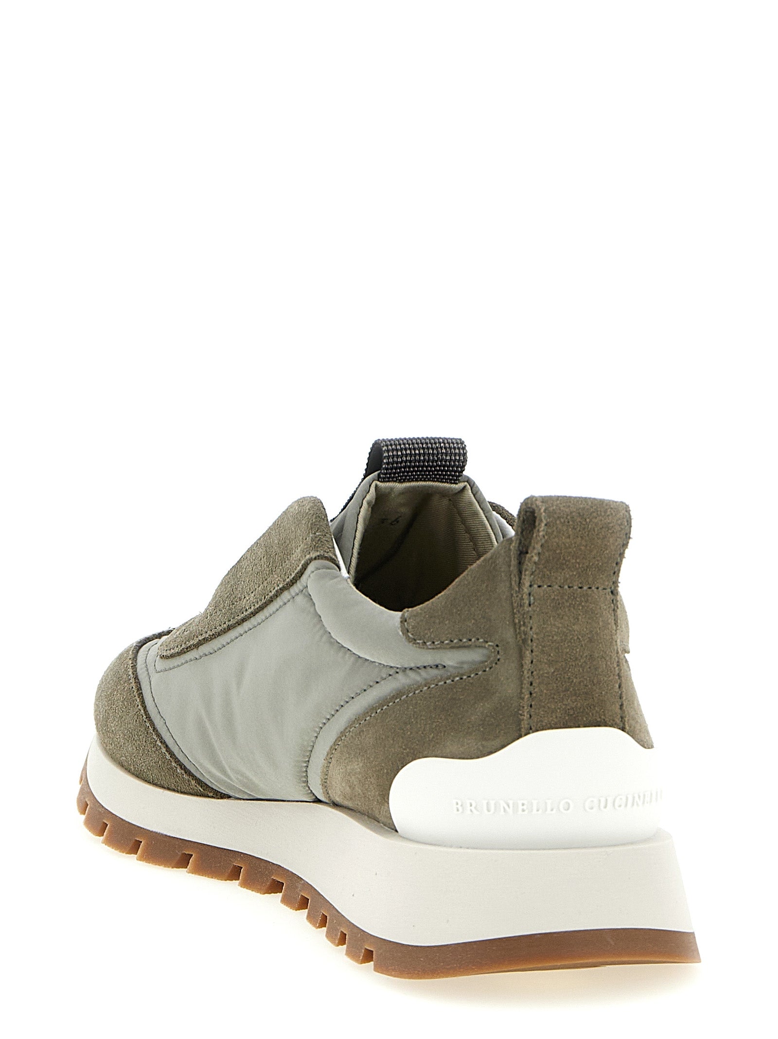 Brunello Cucinelli Bicolor Polyester Athletic Women's Sneakers