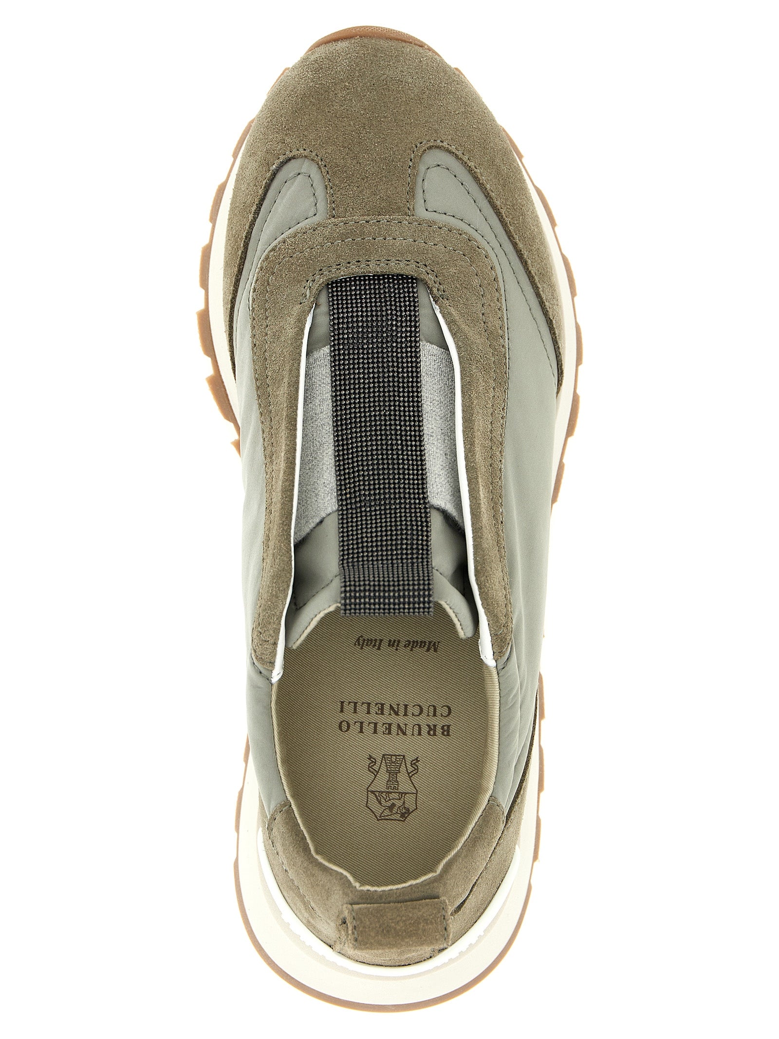 Brunello Cucinelli Bicolor Polyester Athletic Women's Sneakers