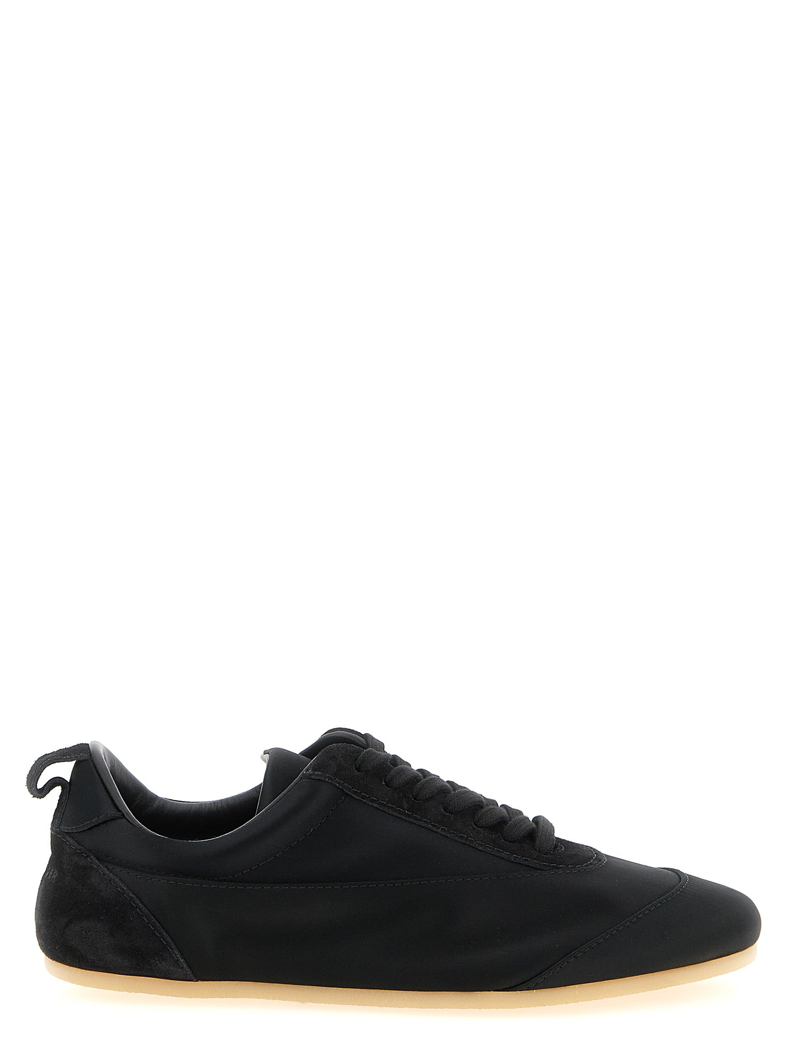 Jil Sander Black Cotton Low Top Women's Sneakers