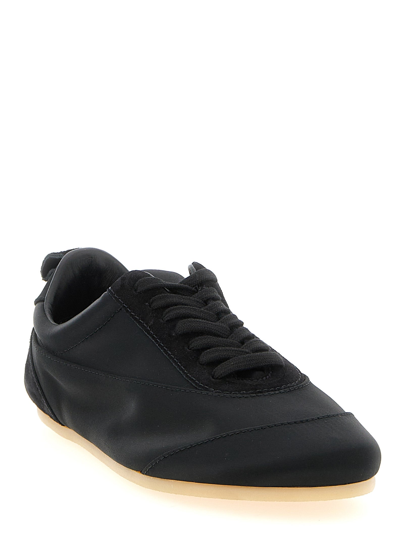 Jil Sander Black Cotton Low Top Women's Sneakers