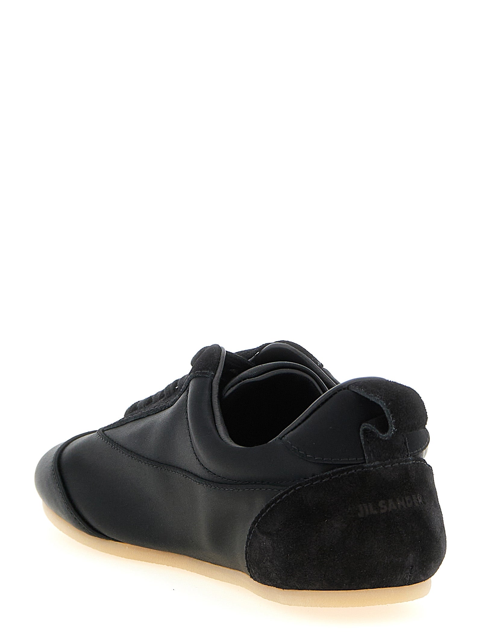 Jil Sander Black Cotton Low Top Women's Sneakers