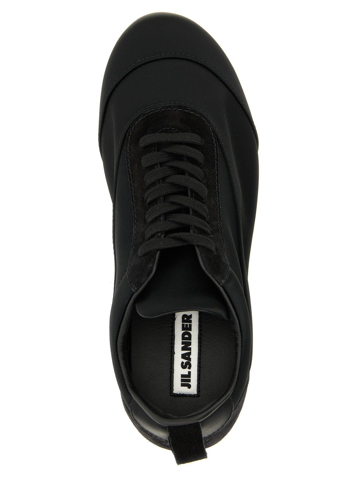 Jil Sander Black Cotton Low Top Women's Sneakers