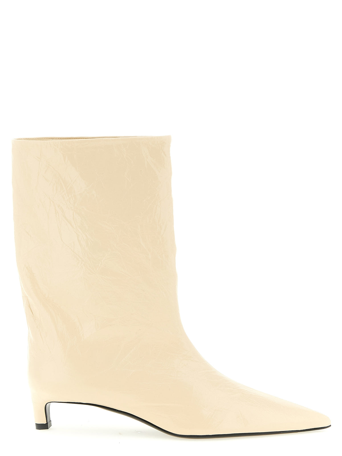 Jil Sander Beige Calfskin Ankle Women's Boots