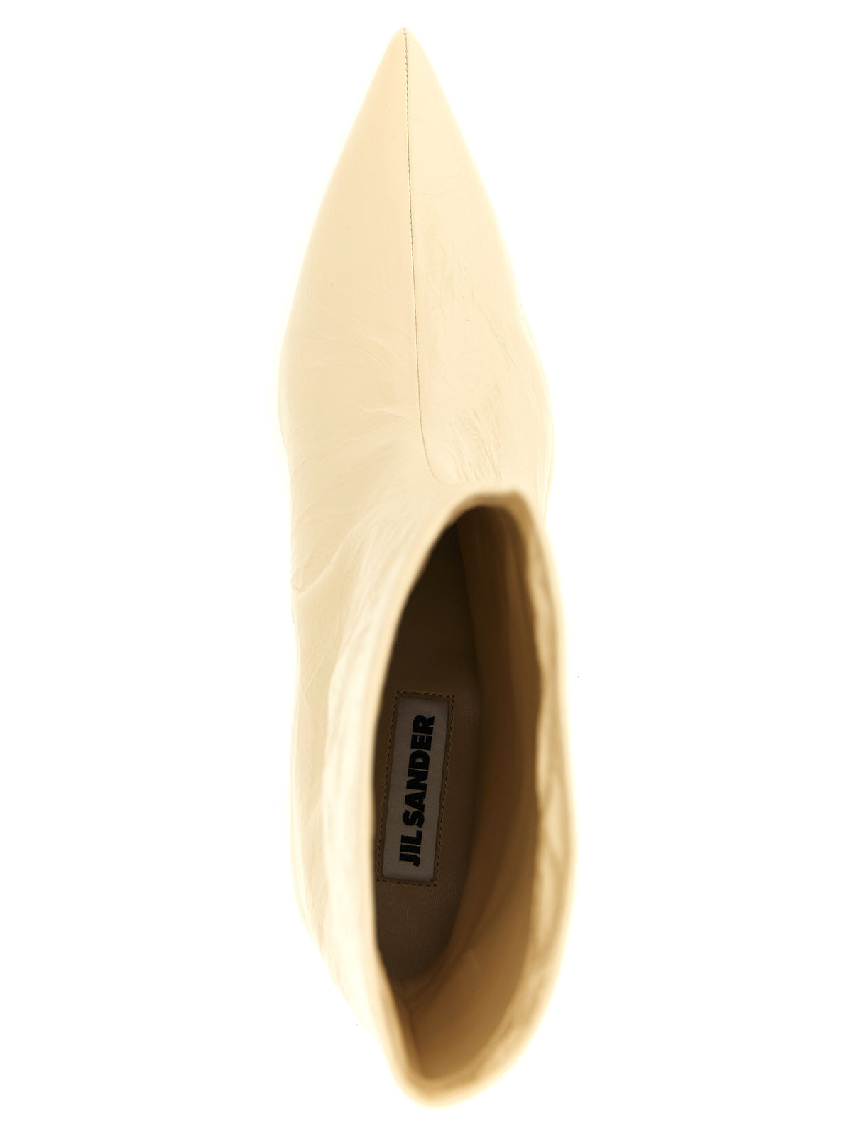 Jil Sander Beige Calfskin Ankle Women's Boots