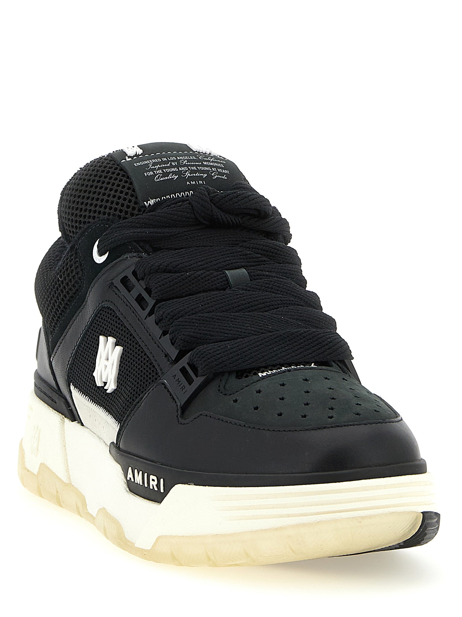 Amiri Black Calfskin Athletic Men's Sneakers
