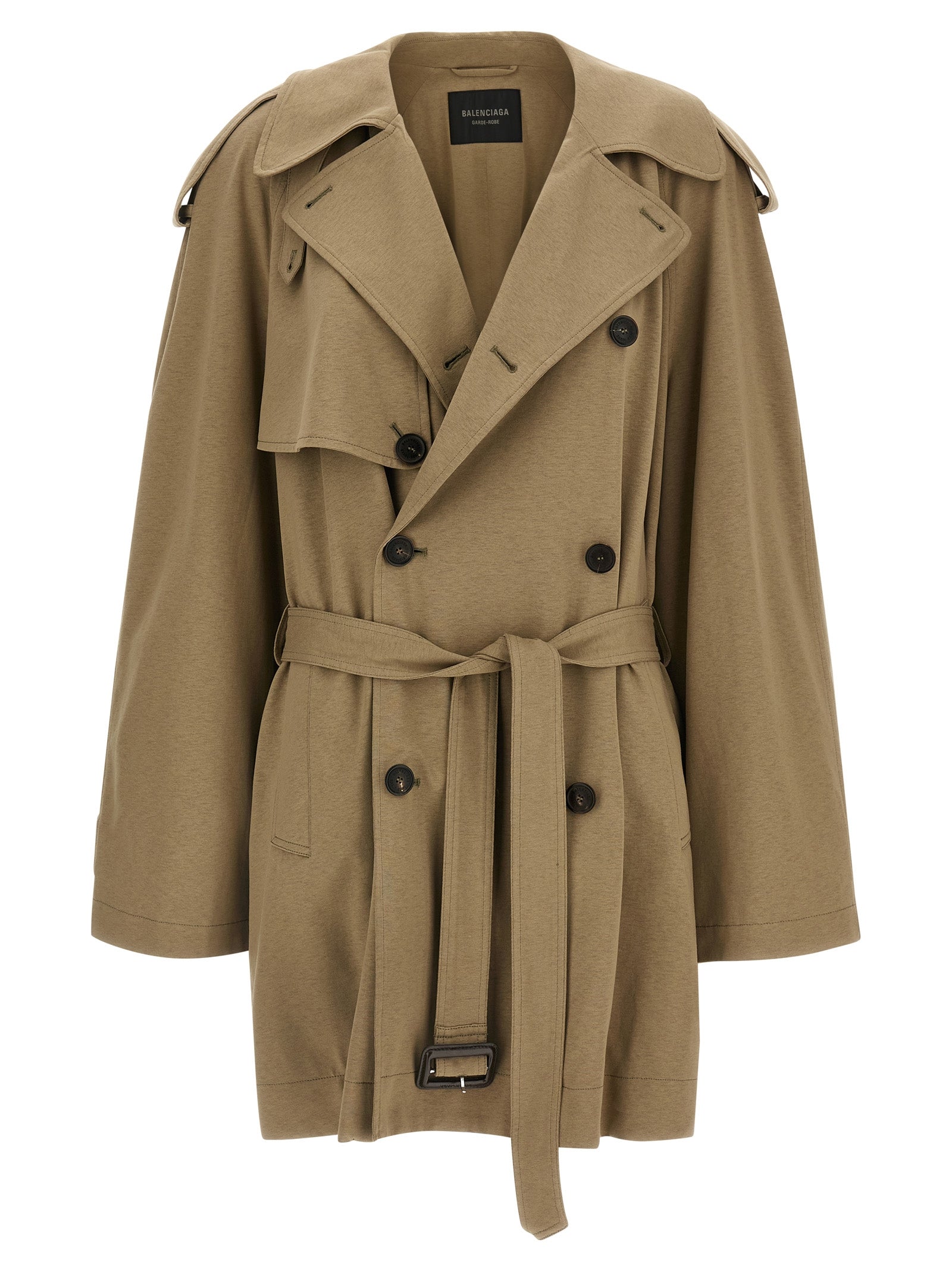 Balenciaga Beige Cotton Women's Coat