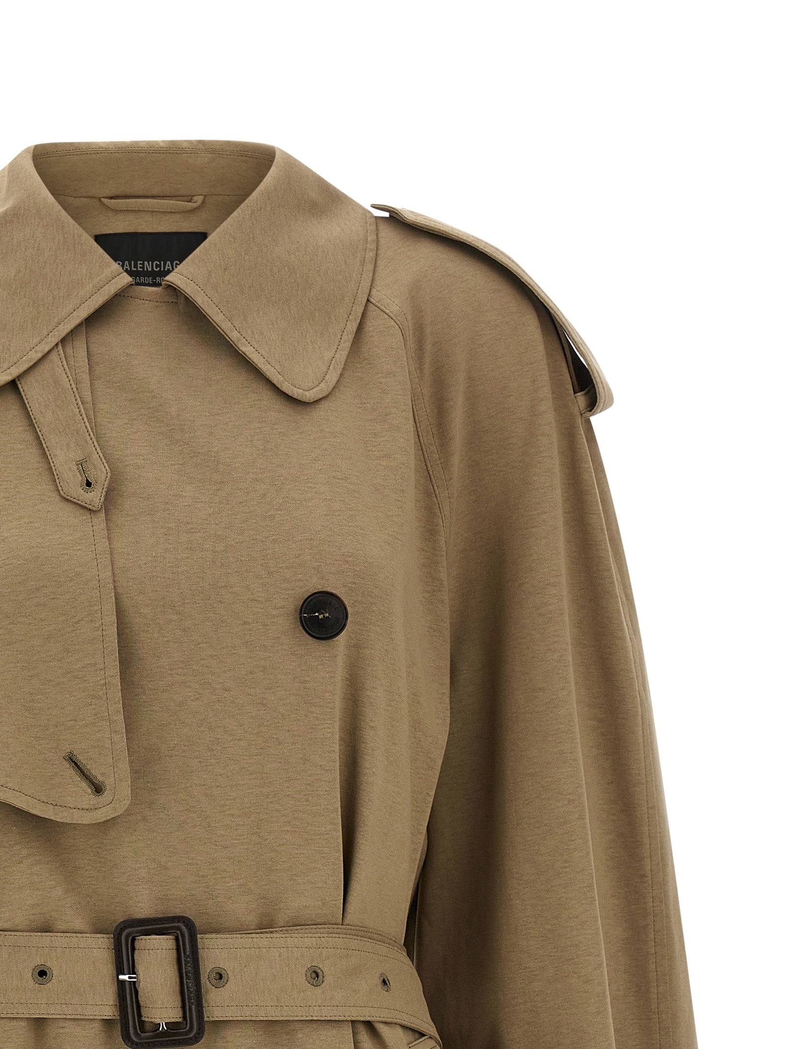 Balenciaga Beige Cotton Women's Coat