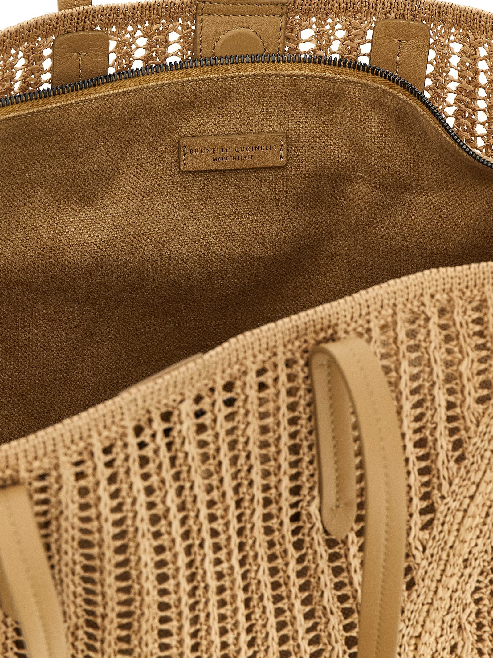 Brunello Cucinelli Beige Polyamide Shoulder Women's Bag