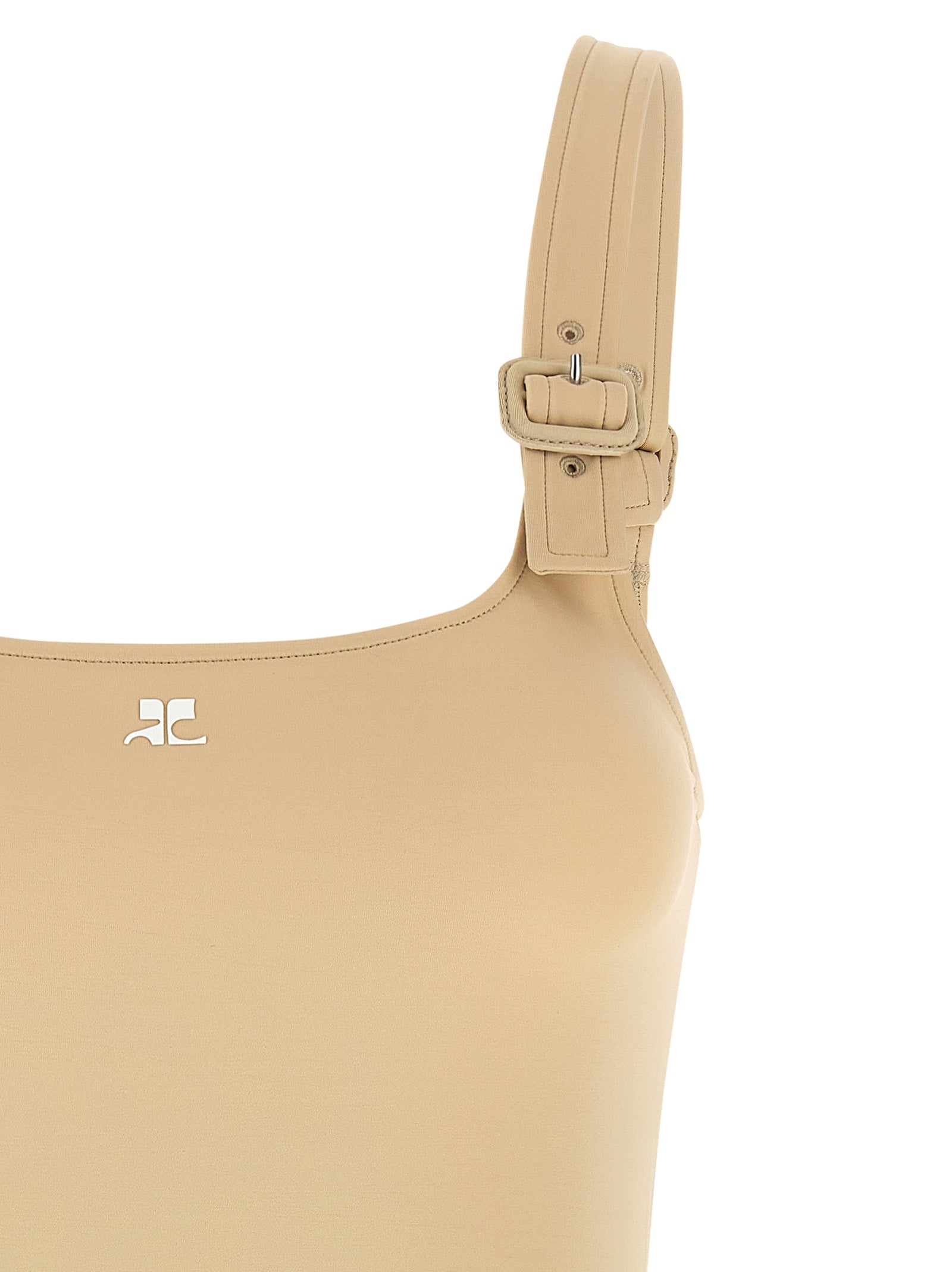 Courrèges Beige Polyamide Women's Bodysuit