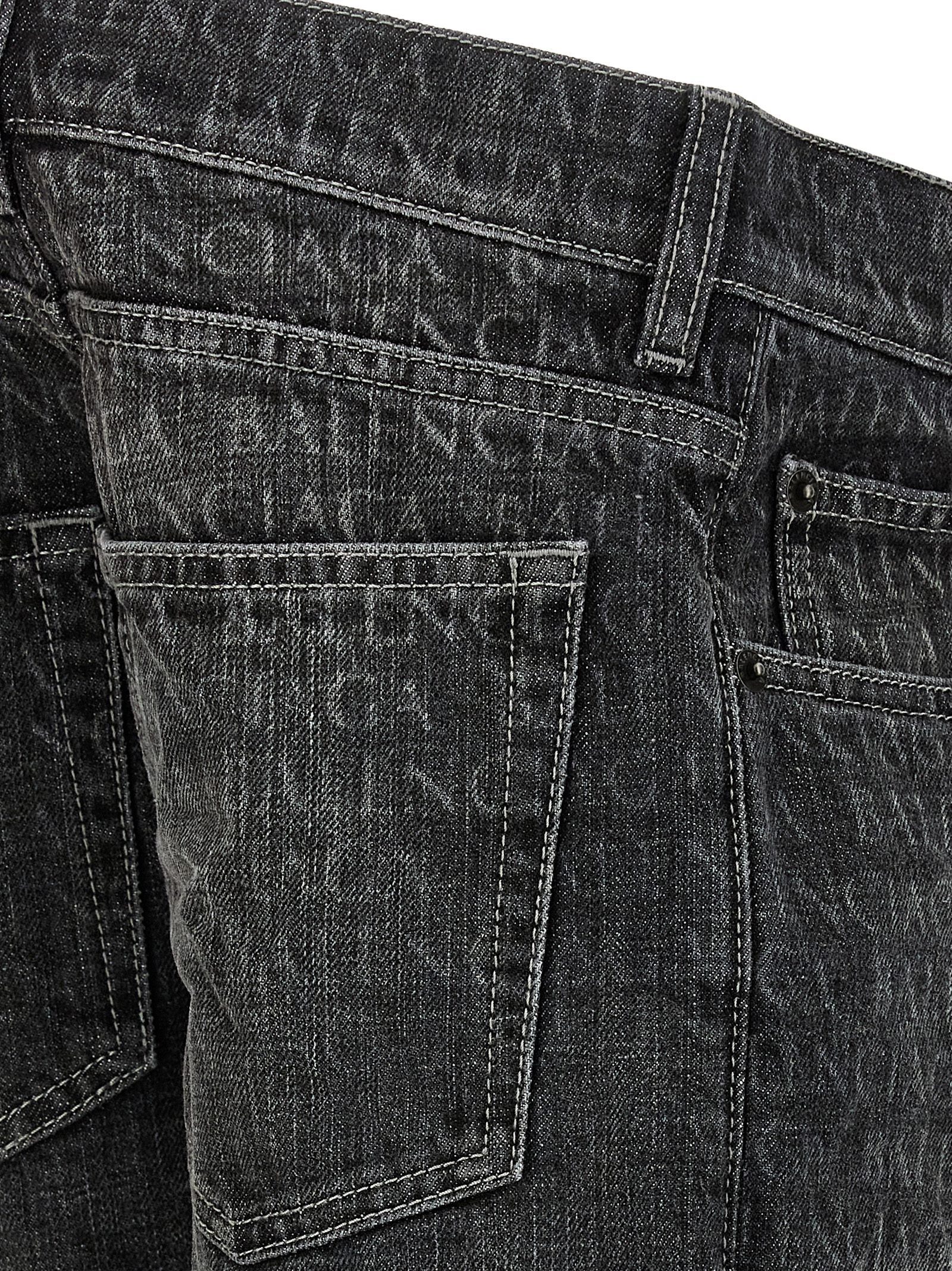 Balenciaga Black Cotton Flared Women's Jeans