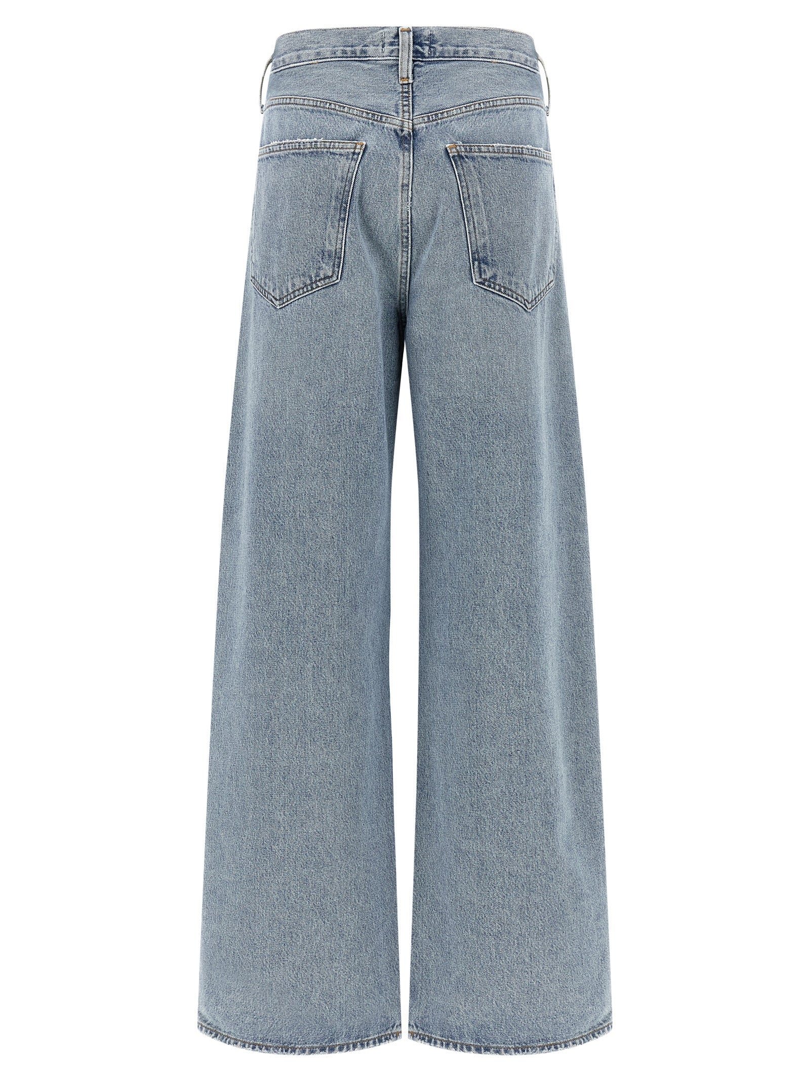 Agolde Blue Cotton Tapered Women's Jeans