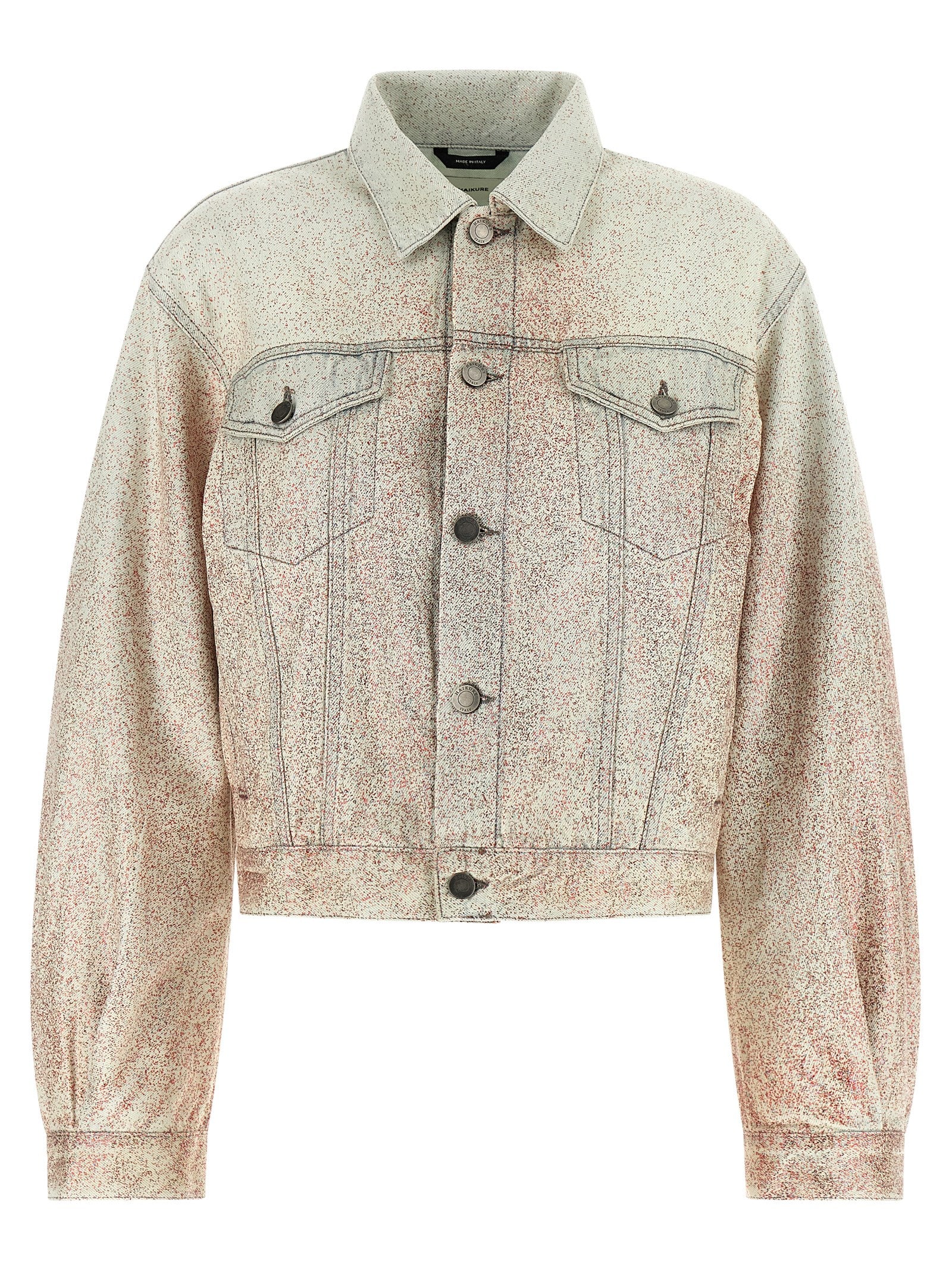 Haikure Gray Cotton Denim Women's Jacket