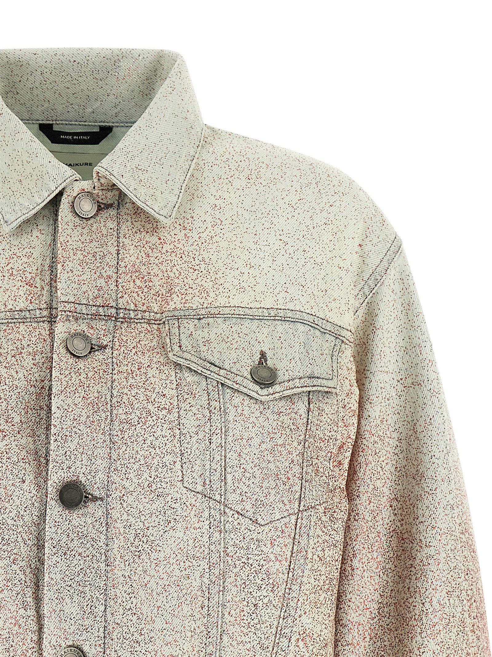Haikure Gray Cotton Denim Women's Jacket