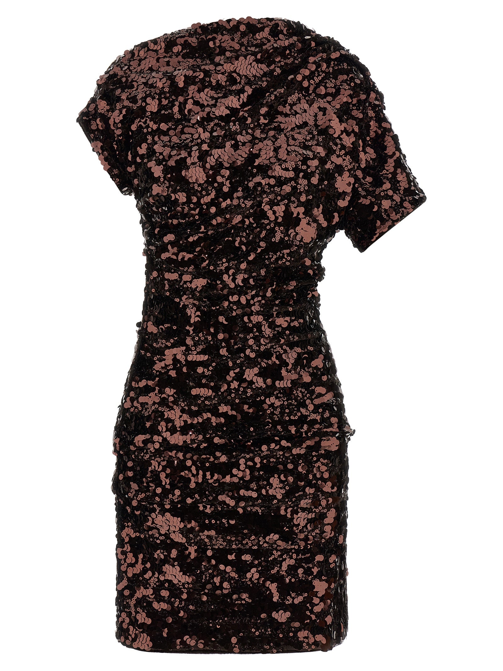 Ganni Brown Polyester Short Women's Dress
