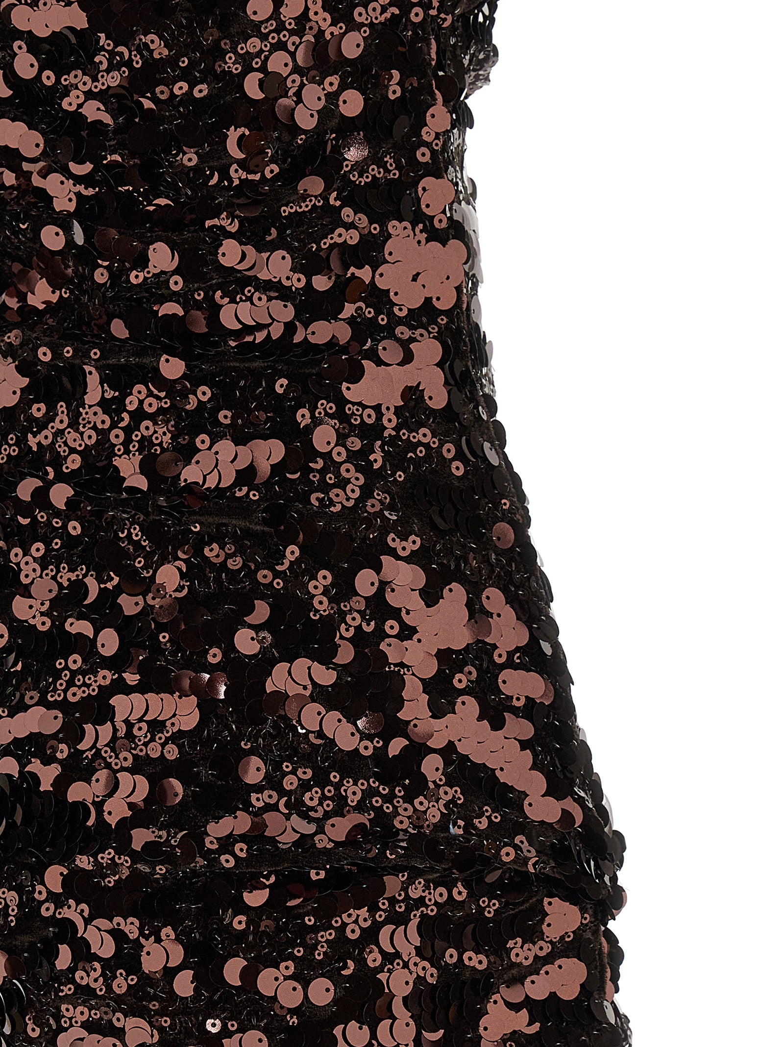 Ganni Brown Polyester Short Women's Dress
