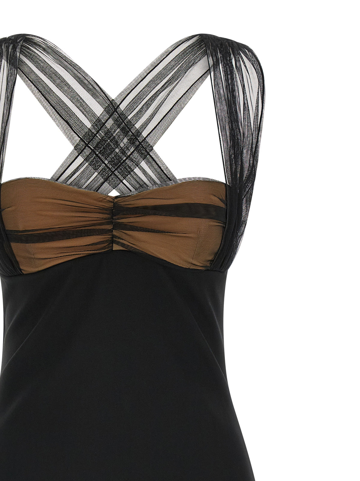 Nensi Dojaka Black Viscose Short Women's Dress