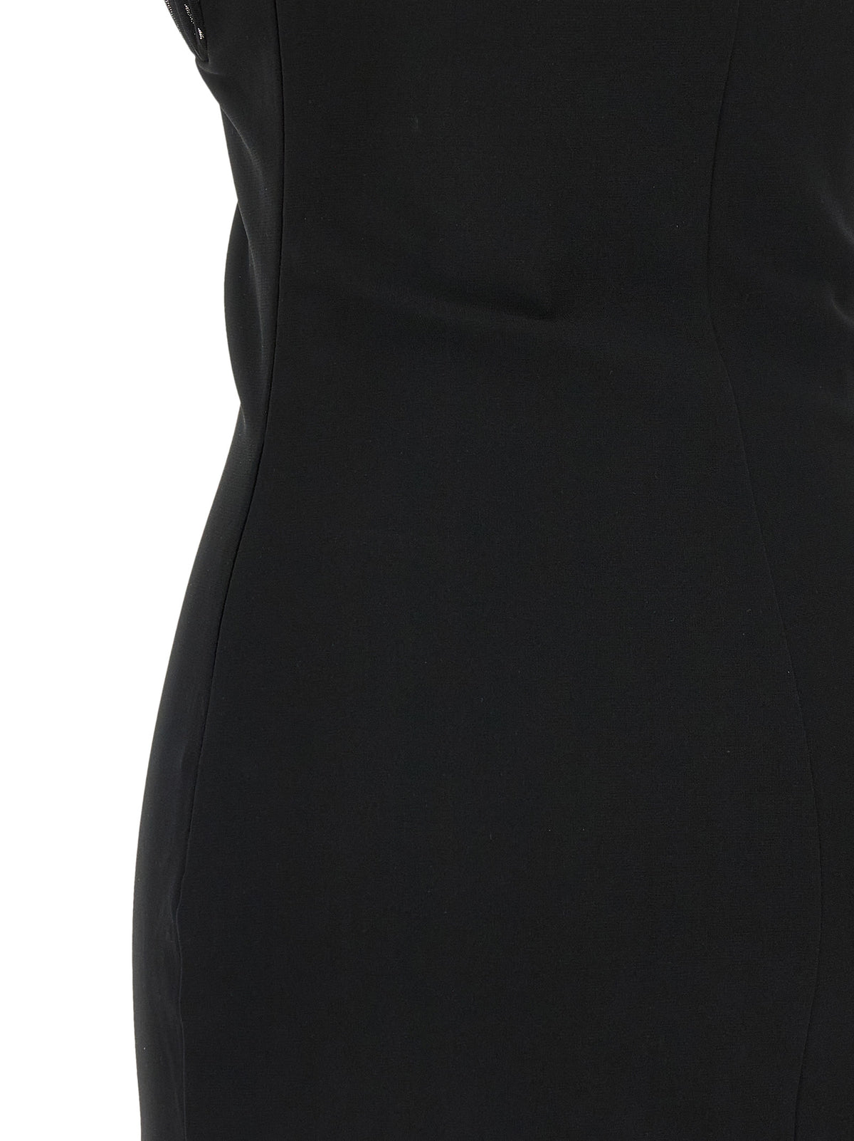 Nensi Dojaka Black Viscose Short Women's Dress