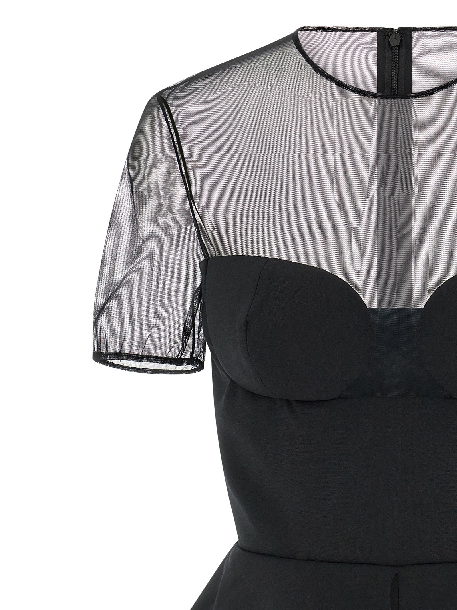 Nensi Dojaka Black Virgin Wool Tank Women's Tops