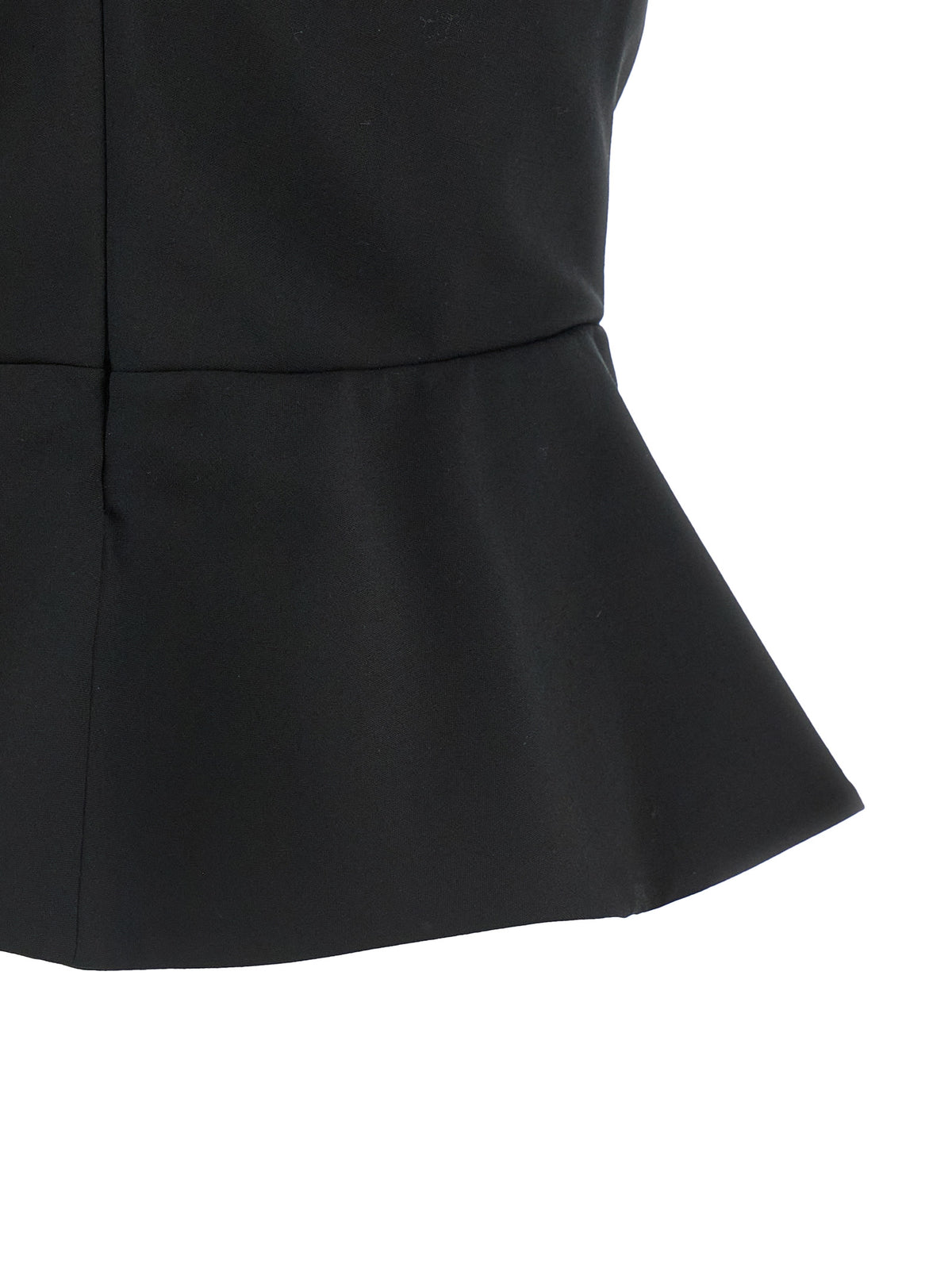 Nensi Dojaka Black Virgin Wool Tank Women's Tops