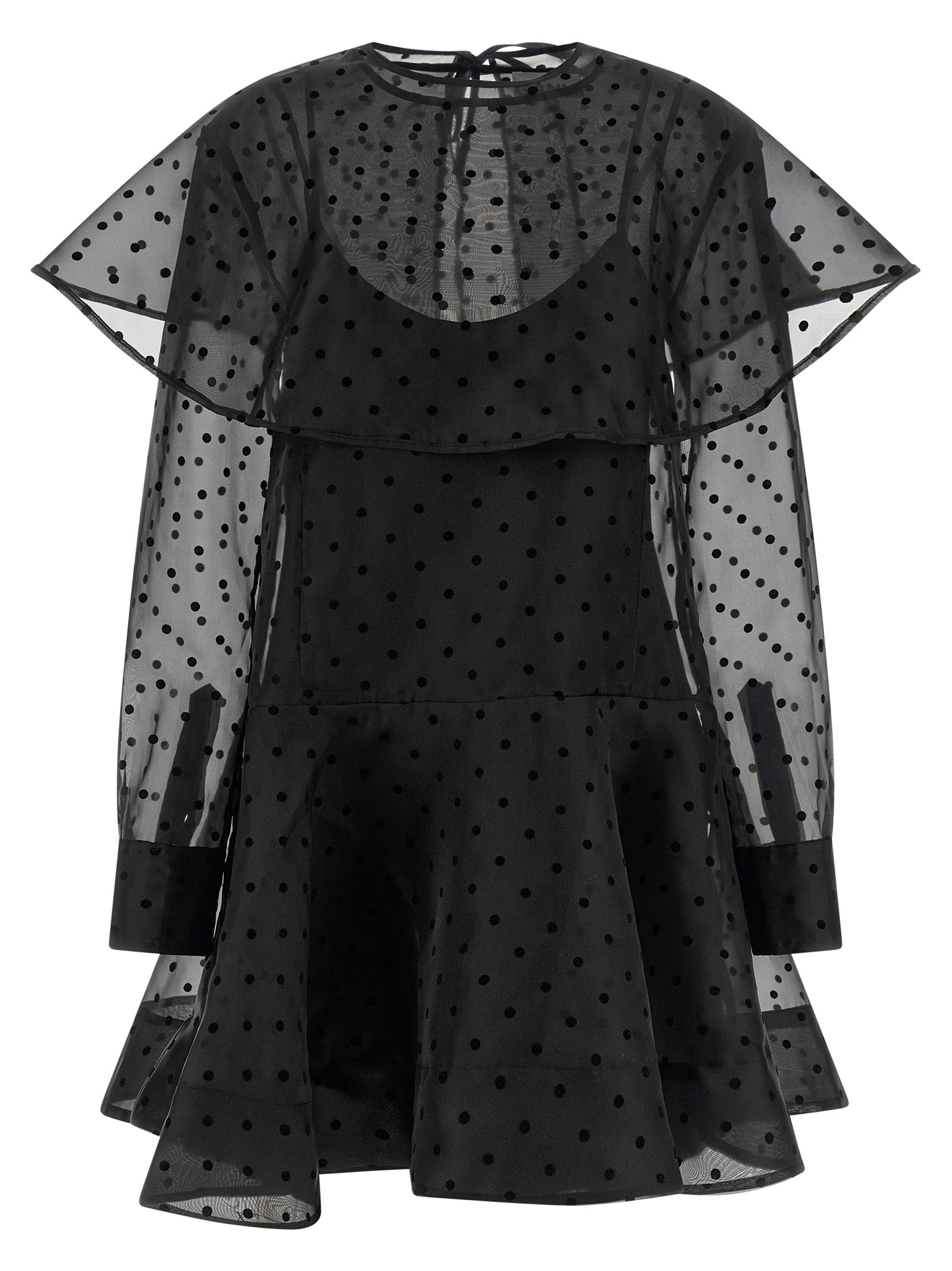 Ganni Black Recycled Polyester Short Women's Dress