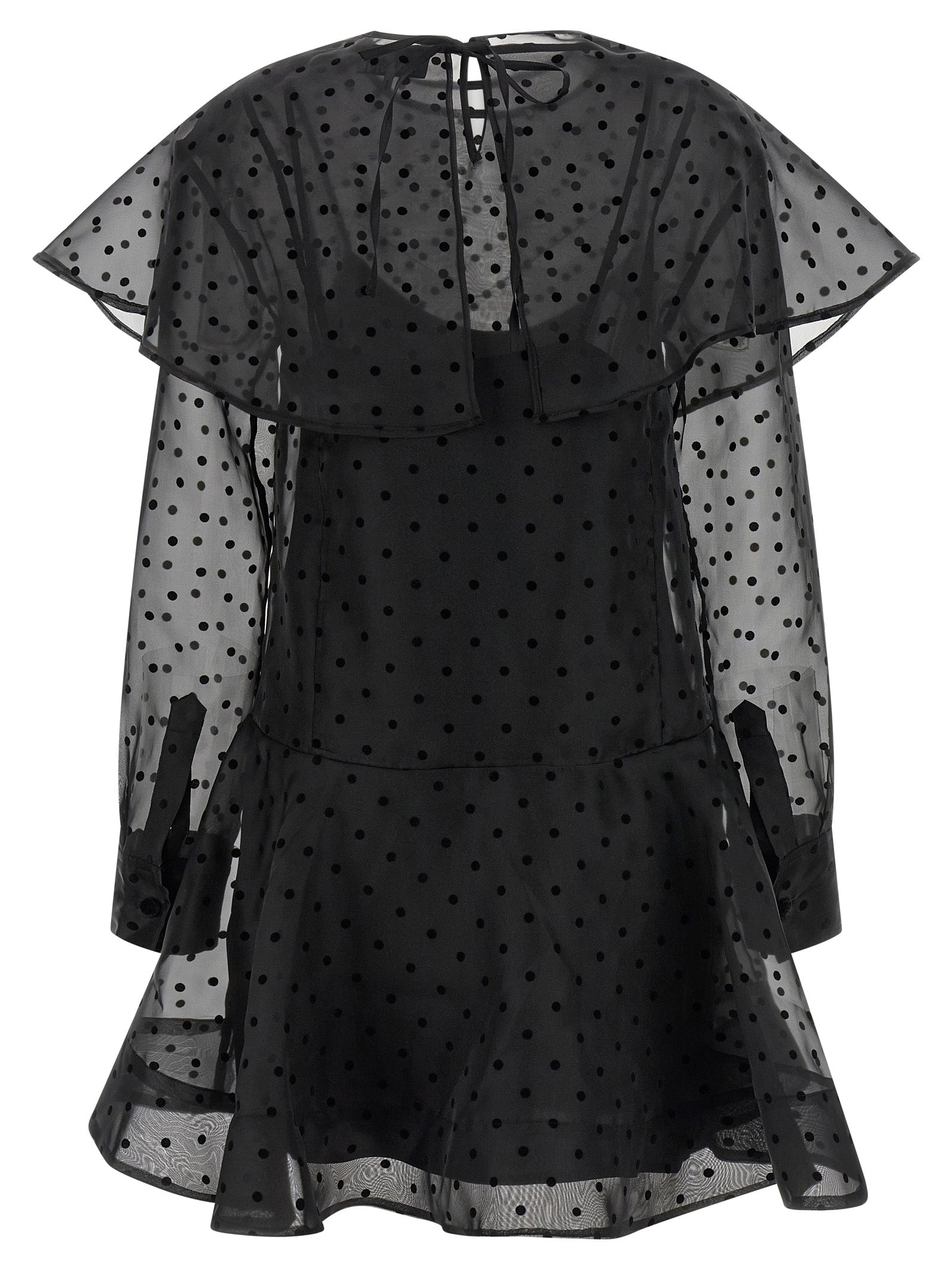 Ganni Black Recycled Polyester Short Women's Dress