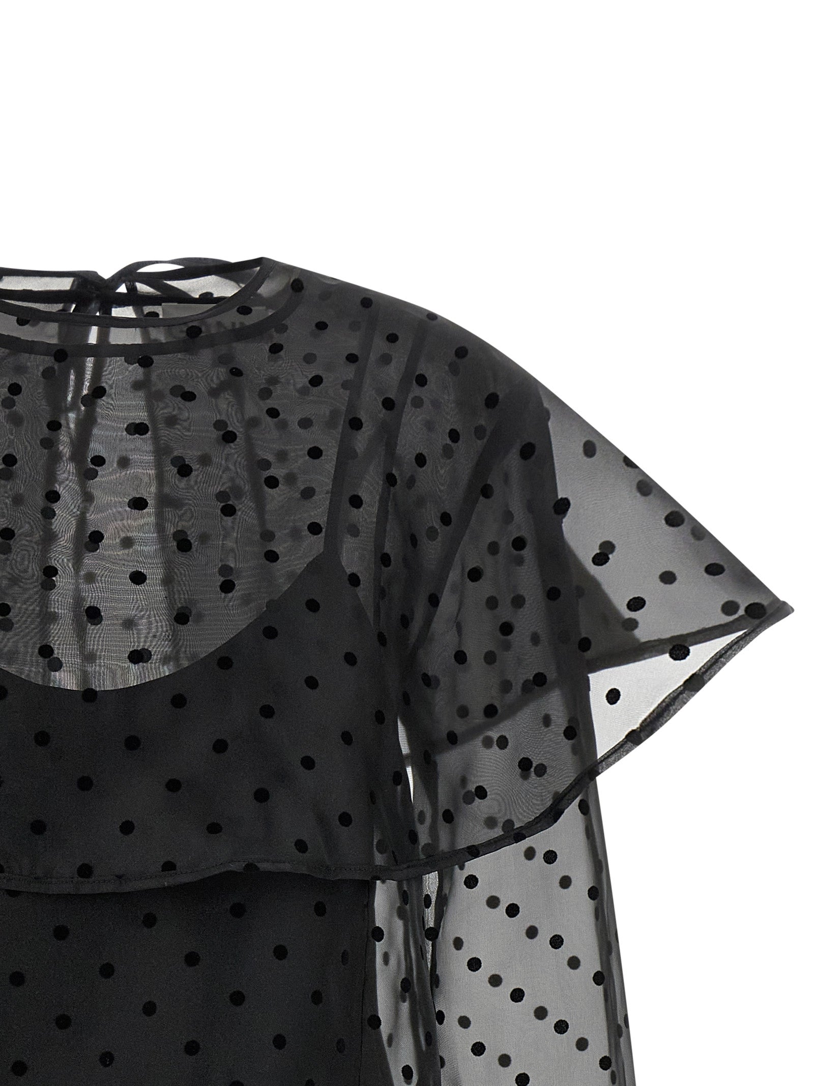 Ganni Black Recycled Polyester Short Women's Dress