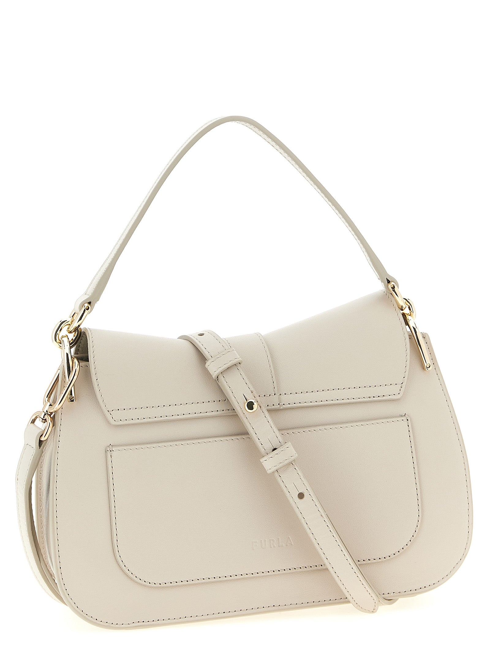 Furla Beige Calfskin Shoulder Women's Bag