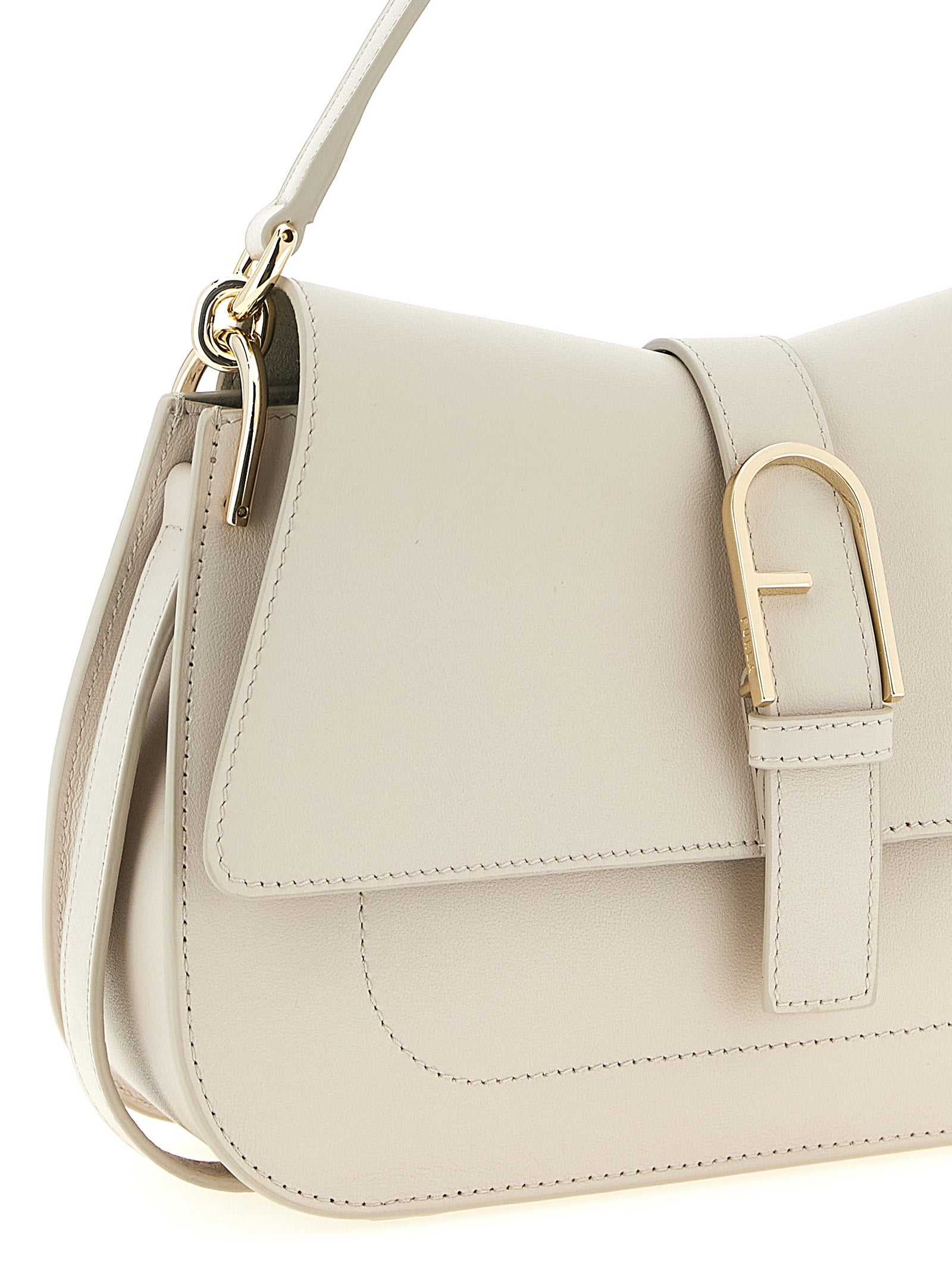 Furla Beige Calfskin Shoulder Women's Bag