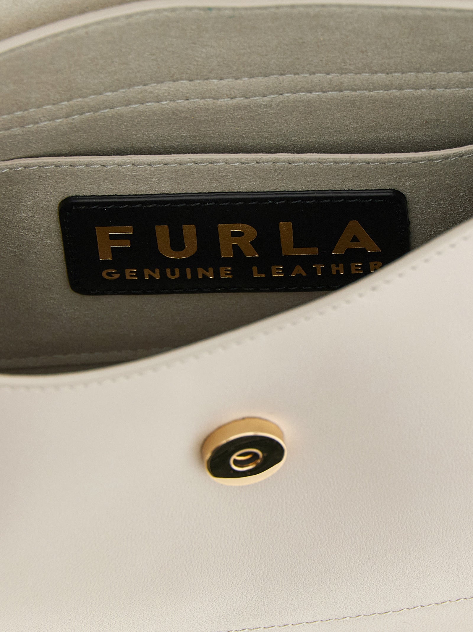 Furla Beige Calfskin Shoulder Women's Bag