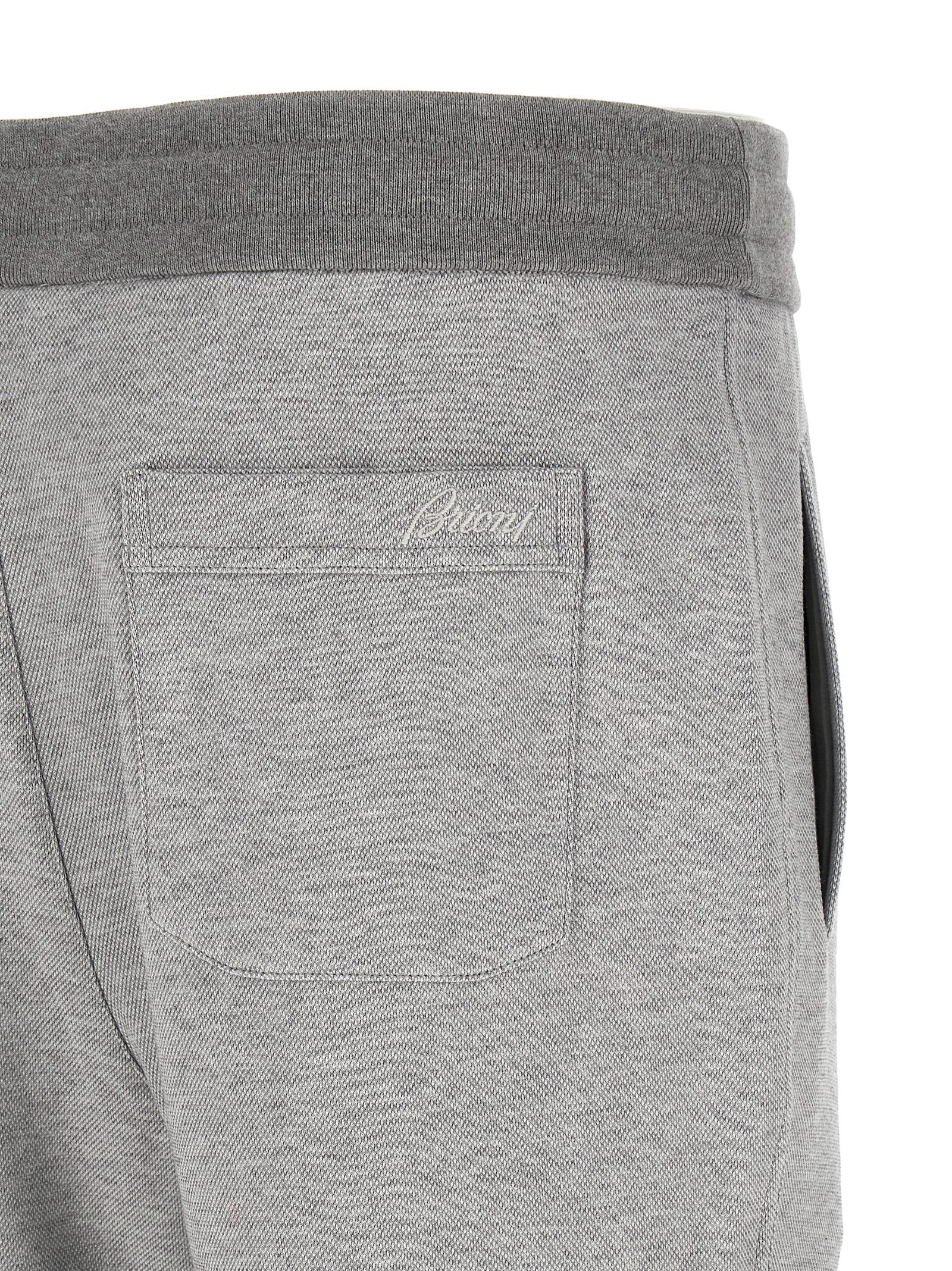 Brioni Gray Cotton Joggers (Workout Men's Pants)