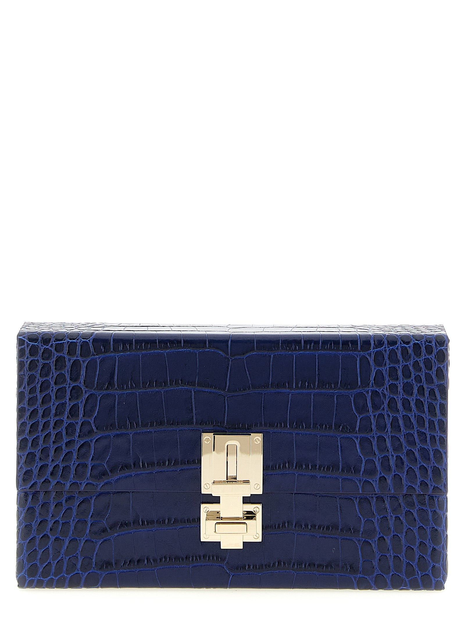 Tom Ford Blue Calfskin Clutch Women's Bag