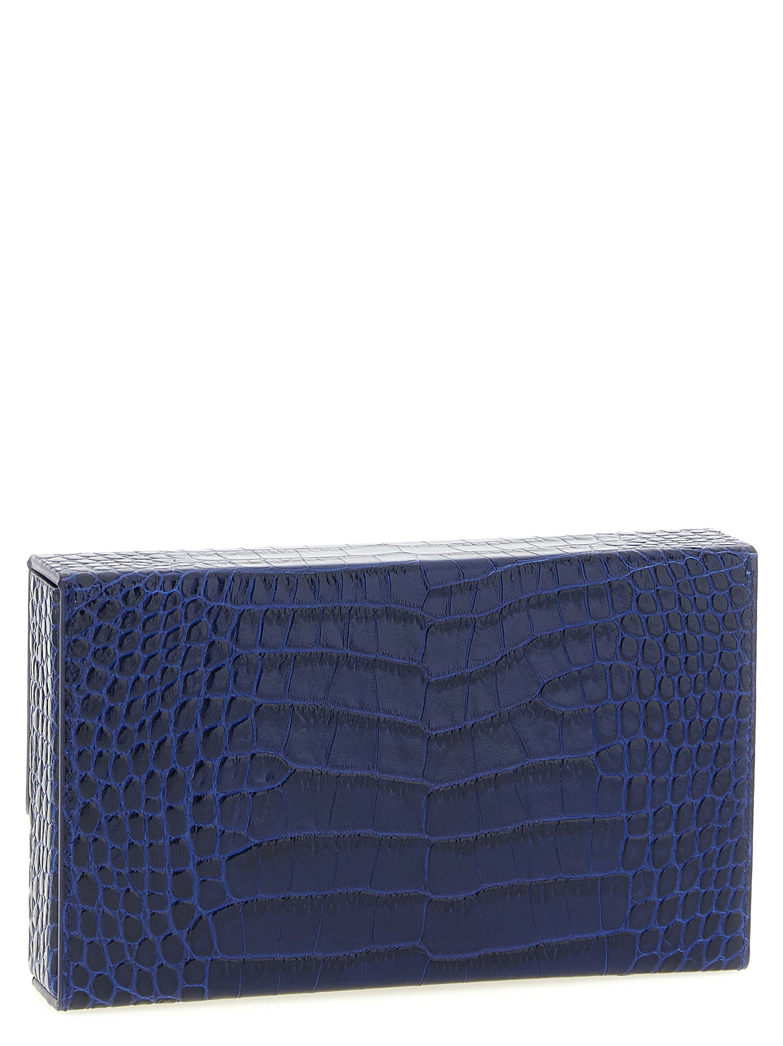 Tom Ford Blue Calfskin Clutch Women's Bag
