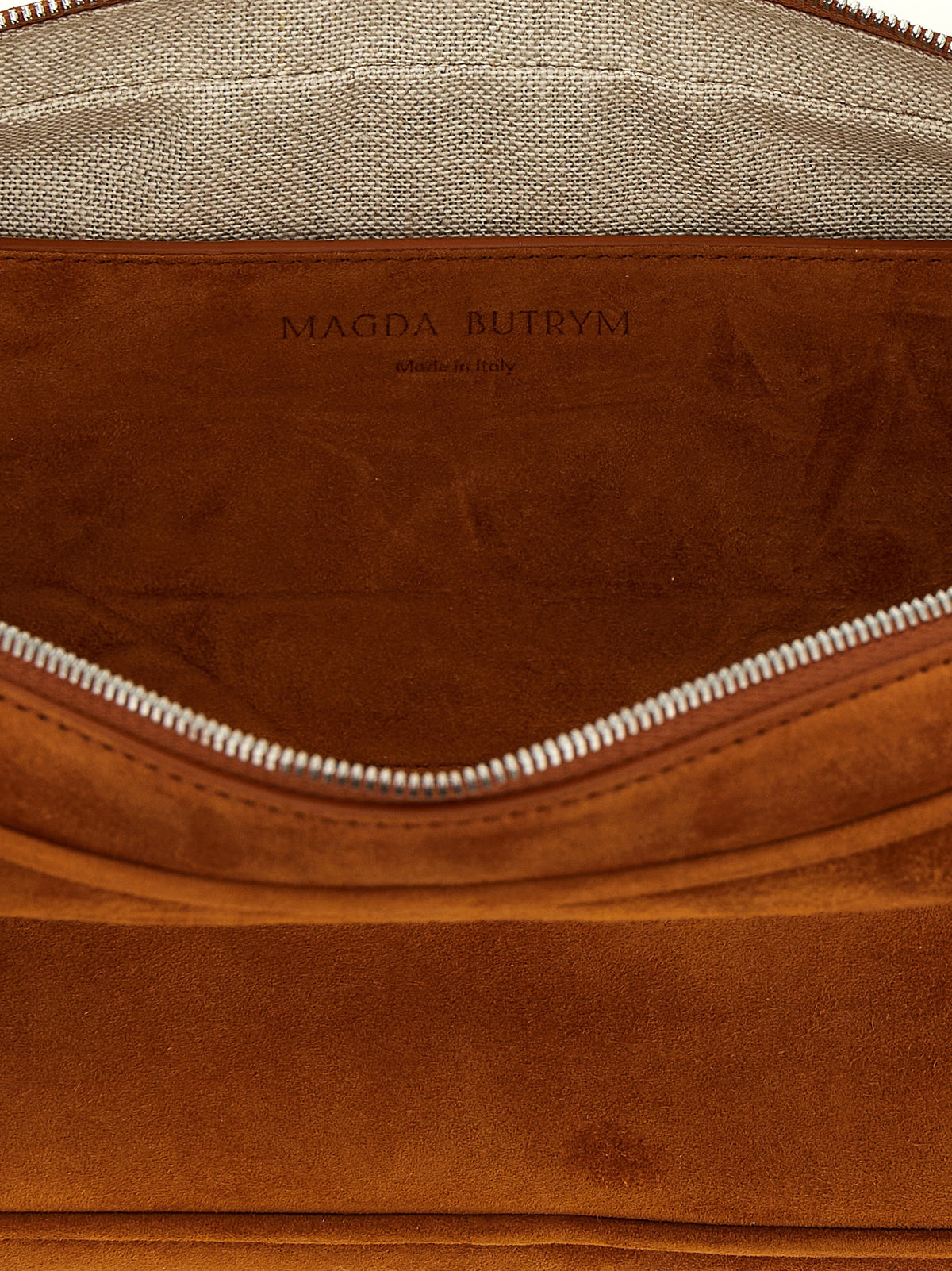 Magda Butrym Brown Calfskin Shoulder Women's Bag