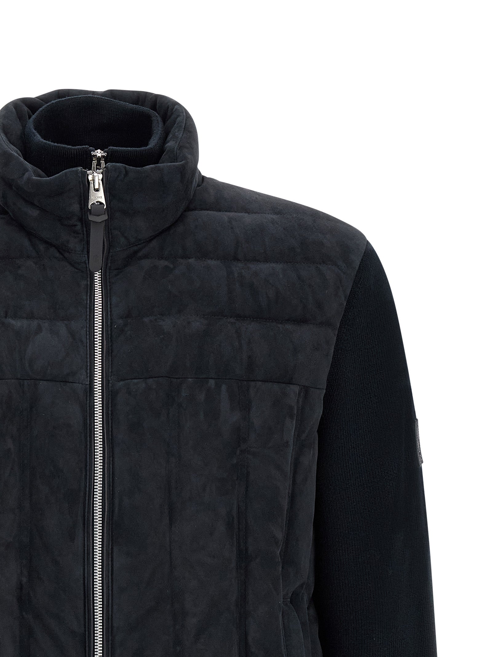 Mackage Blue Virgin Wool Full-Length Men's Jacket