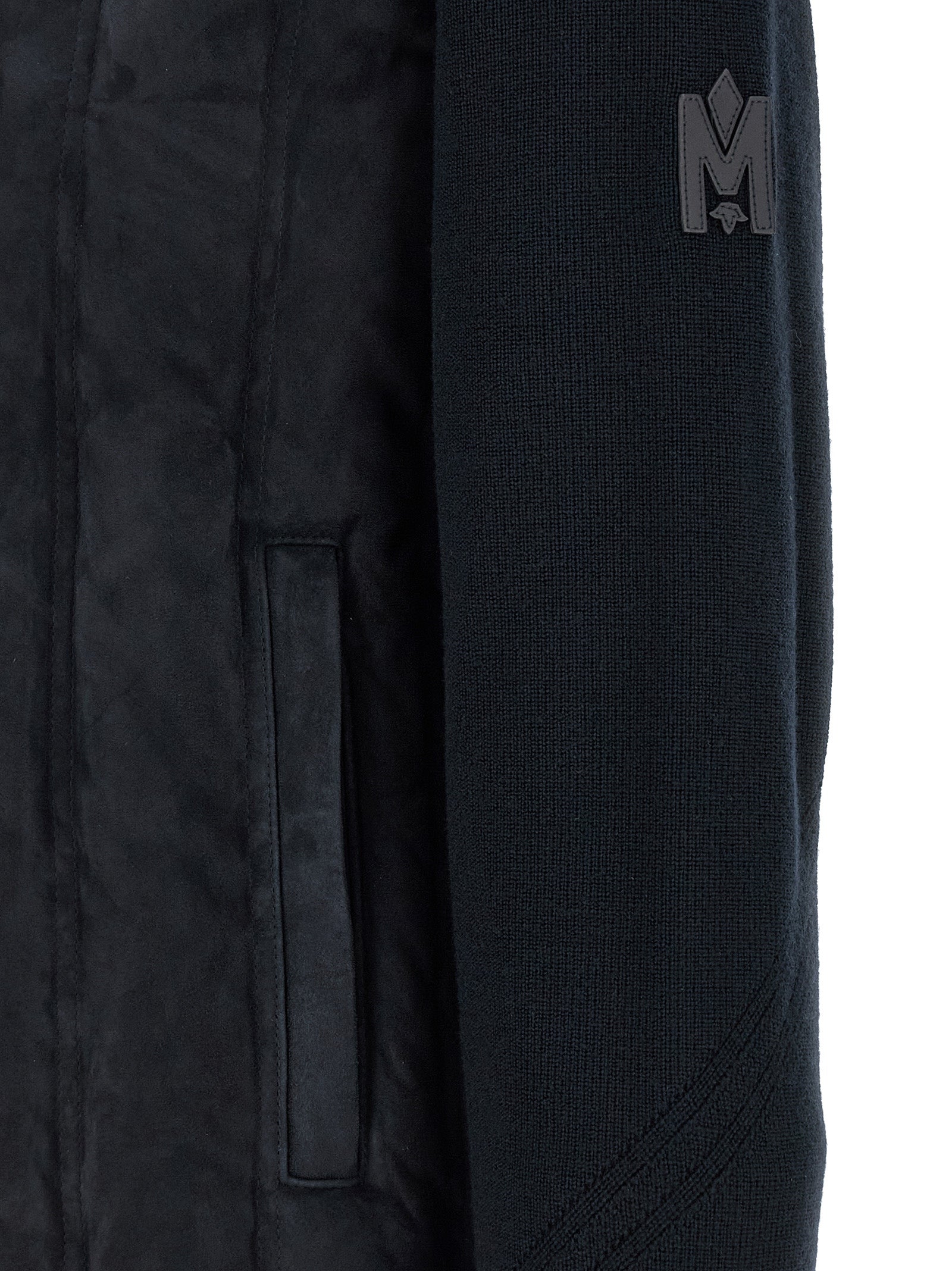 Mackage Blue Virgin Wool Full-Length Men's Jacket