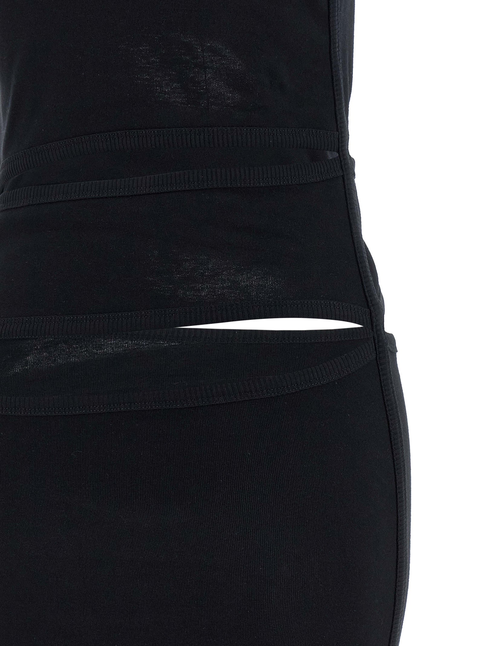 Coperni Black Organic Cotton Short Women's Dress