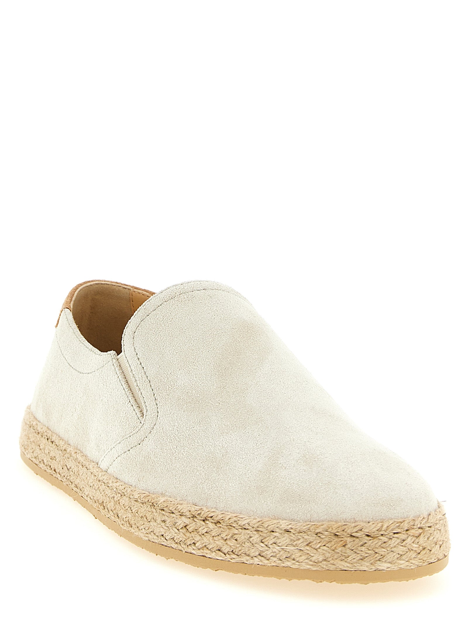 Brunello Cucinelli Gray Calfskin Men's Espadrilles