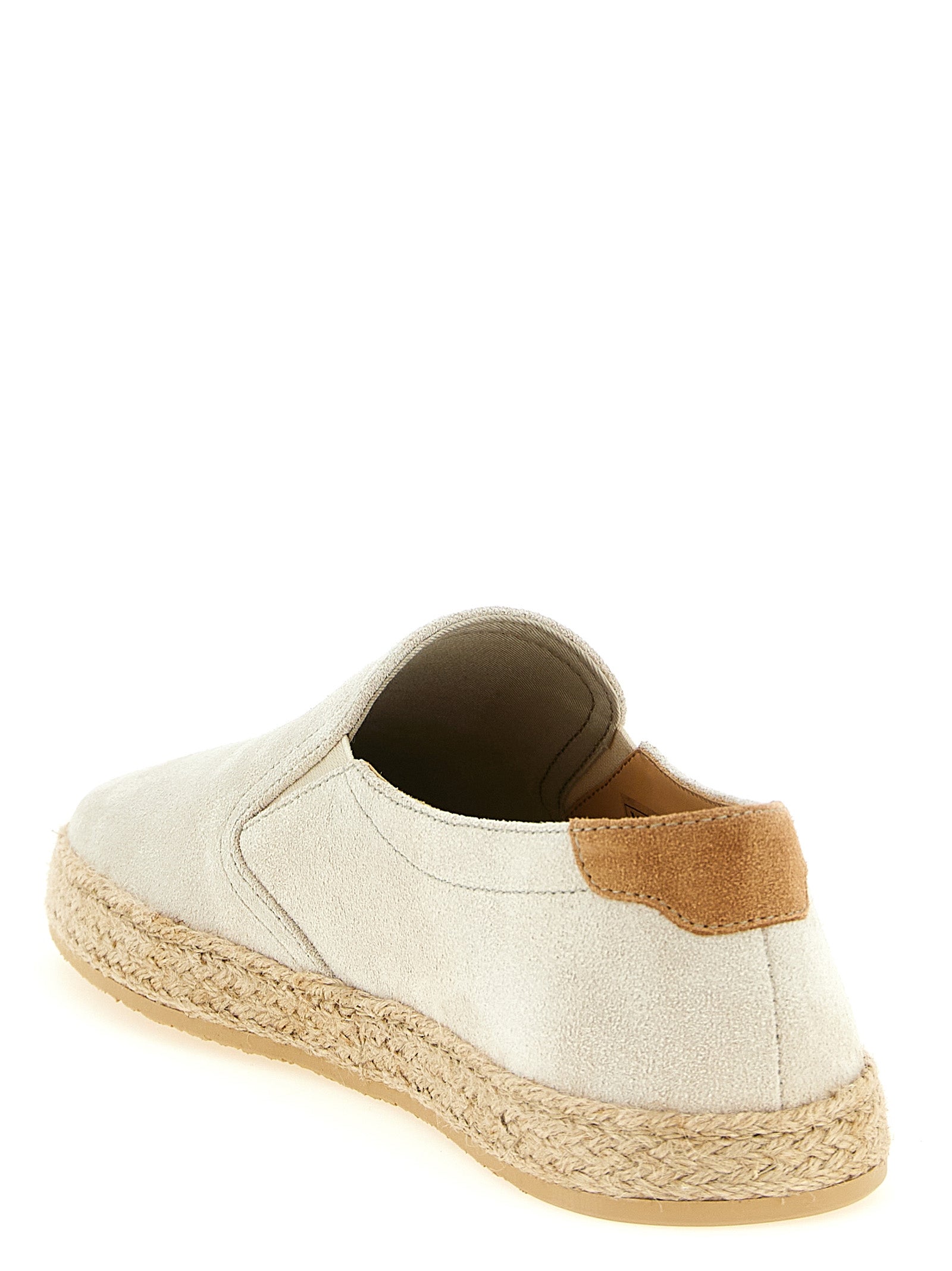 Brunello Cucinelli Gray Calfskin Men's Espadrilles
