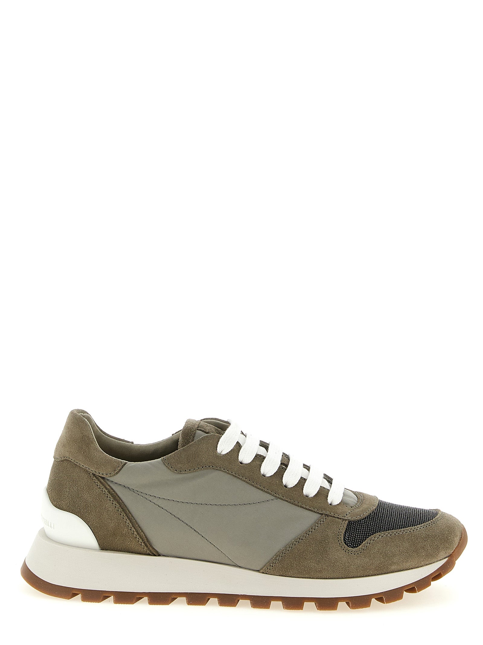 Brunello Cucinelli Bicolor Polyester Athletic Women's Sneakers